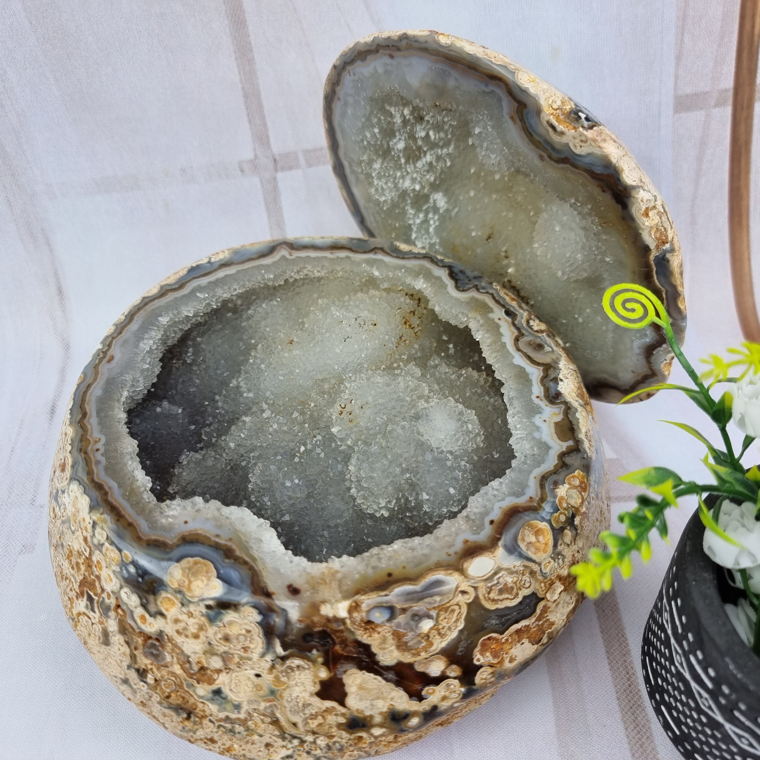 Porta Joias de Àgatas | Peças Polidas Especiais | Produto Exclusivo Único | Peça Artesanal BR Crystals