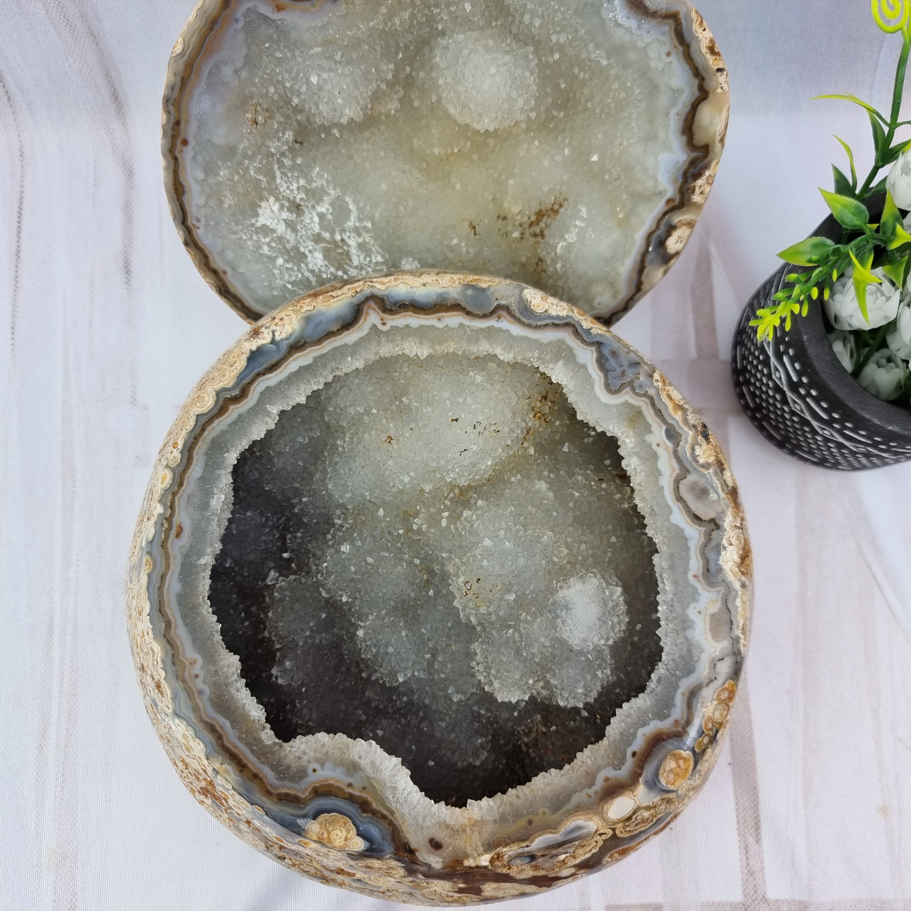 Porta Joias de Àgatas | Peças Polidas Especiais | Produto Exclusivo Único | Peça Artesanal BR Crystals