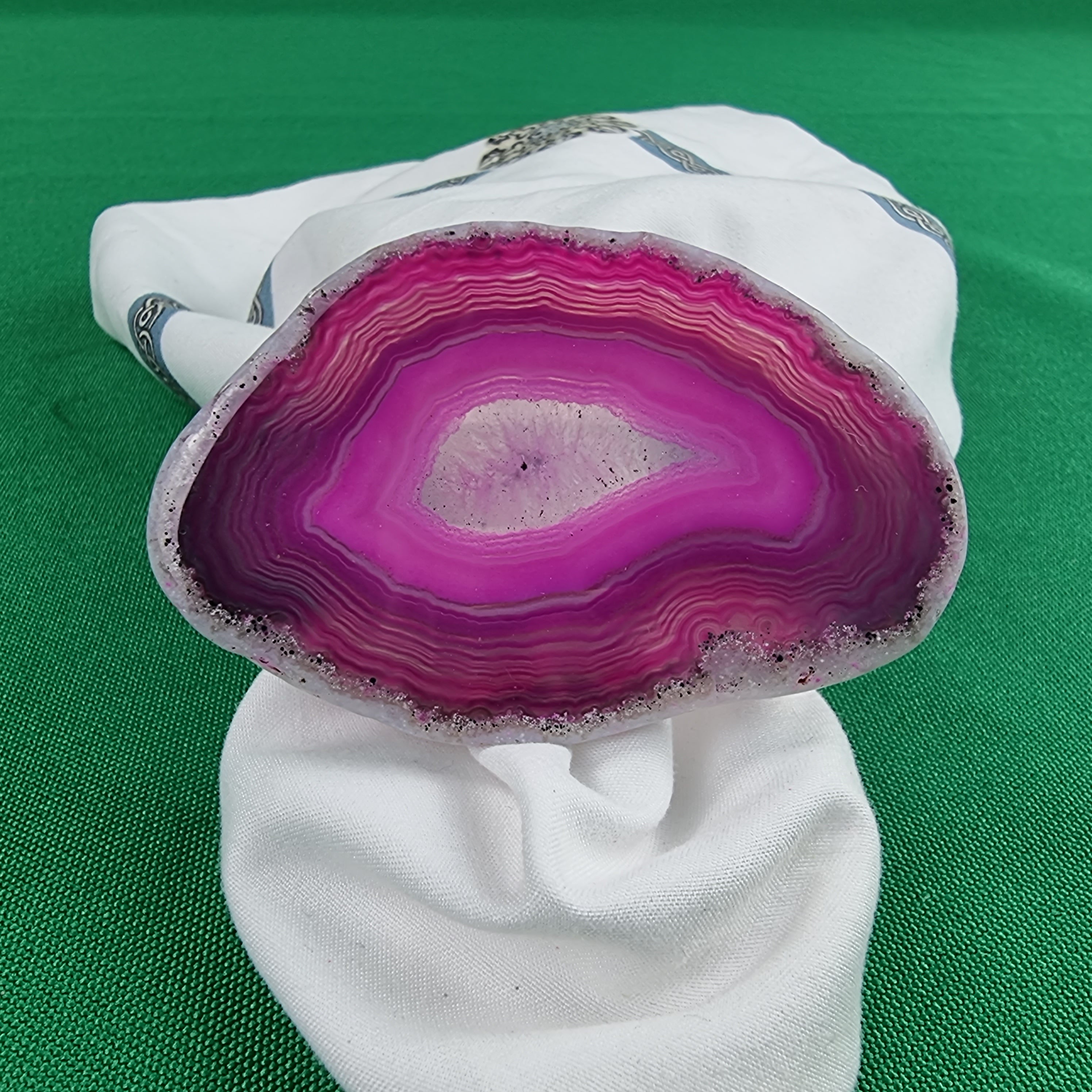 Anel de Guardanapos de Ágatas SEM Banho | Kit 10 Unidades, Tamanho 7 a 9 cm | Peça Artesanal BR Crystals