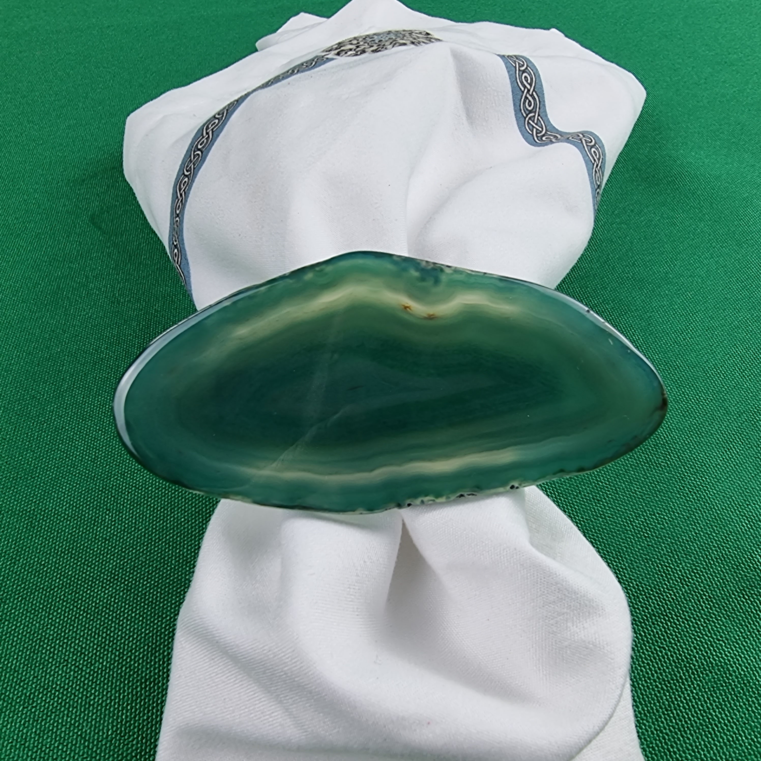 Anel de Guardanapos de Ágatas SEM Banho | Kit 10 Unidades, Tamanho 7 a 9 cm | Peça Artesanal BR Crystals