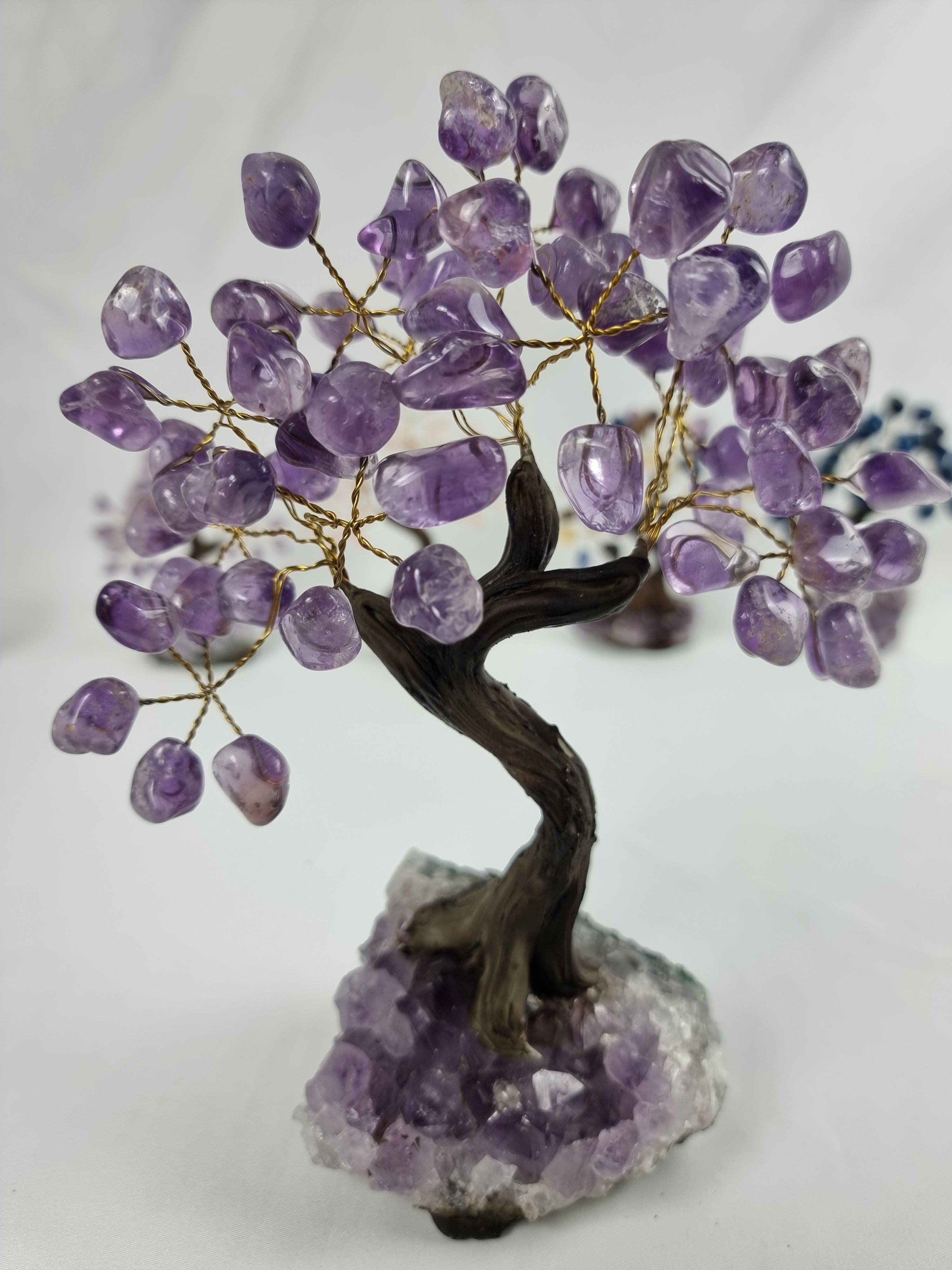 Árvore de AMETISTA Natural | 60 Pedras, 12 galhos | Base de Ametista com 15 cm altura - Peça Artesanal BR Crystals