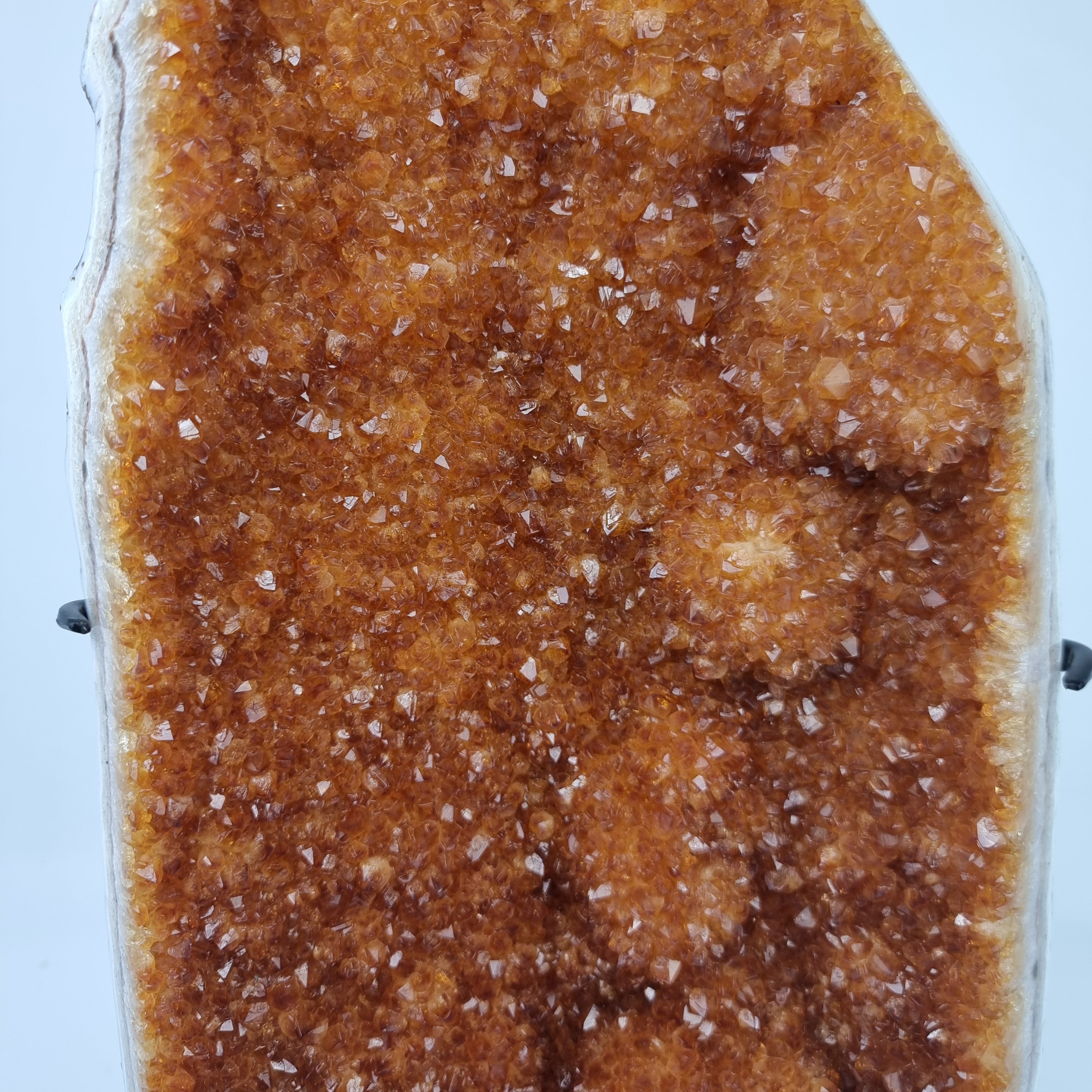 CITRINO Drusa Super Especial | Base de Ferro Preta | Peso 6,90 Kgs, Altura de 51 cm | Peça Artesanal BR Crystals