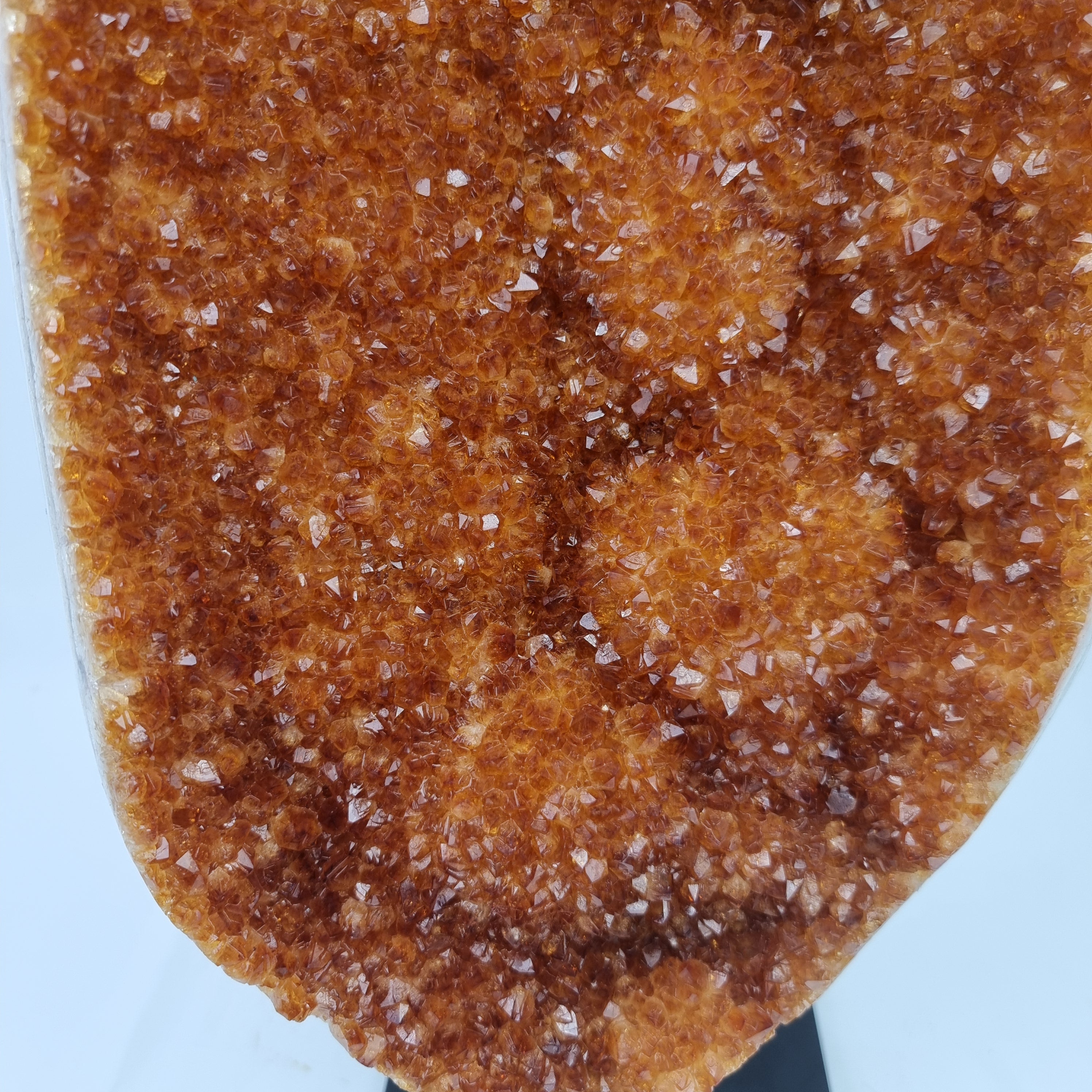 CITRINO Drusa Super Especial | Base de Ferro Preta | Peso 6,90 Kgs, Altura de 51 cm | Peça Artesanal BR Crystals