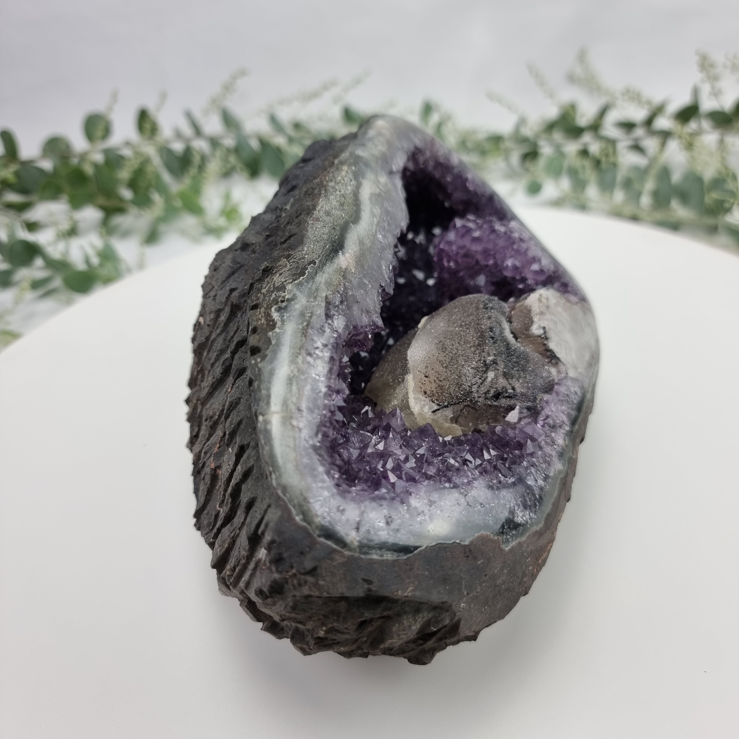 Ametista Especial Forma Drusa | Peso com 2,75 kgs ! Comprimento 20 cm | Energia, Beleza e Sofisticação