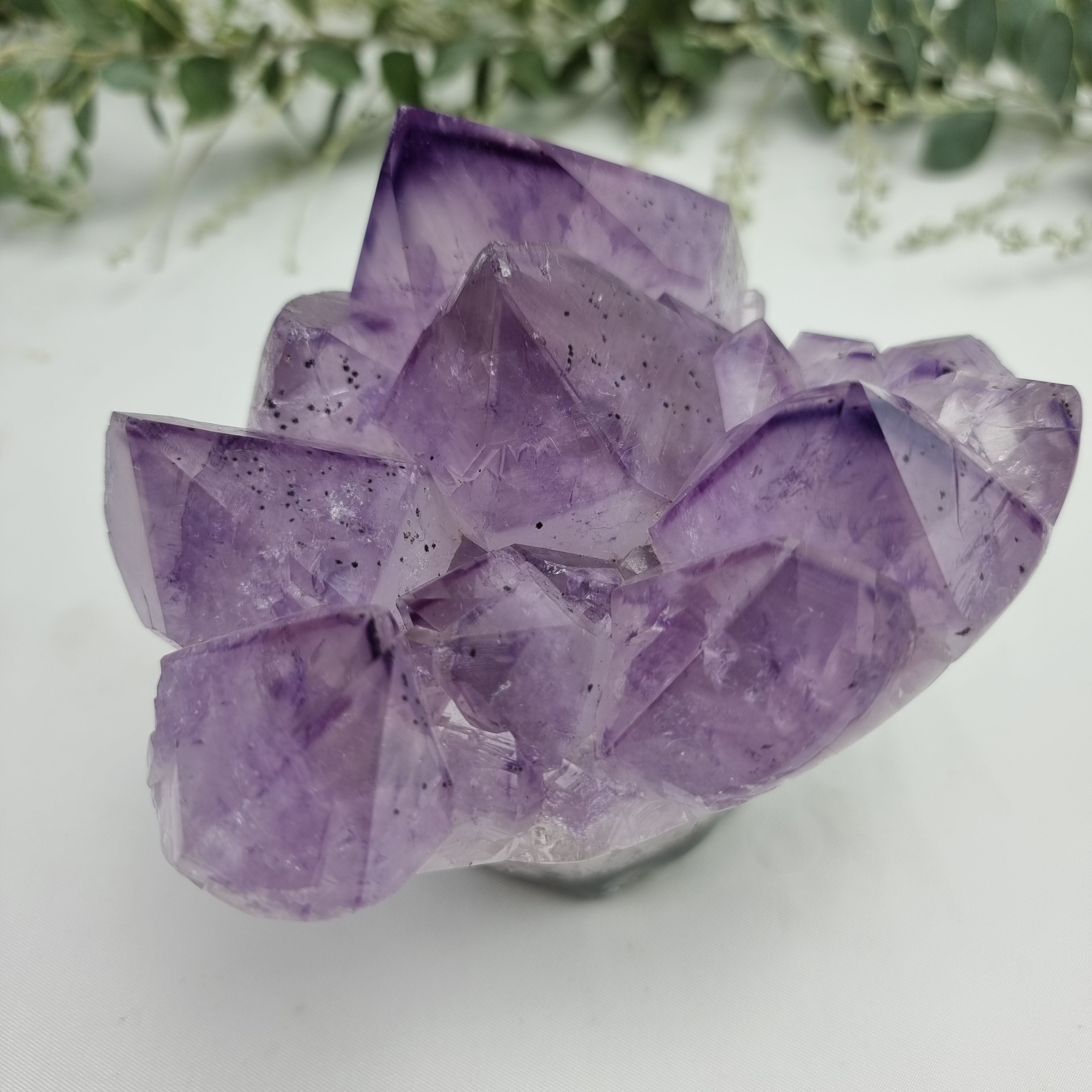 Flor de Ametista Natural | 1,40 Kgs, 12 cm Altura | Energia, Beleza e Sofisticação