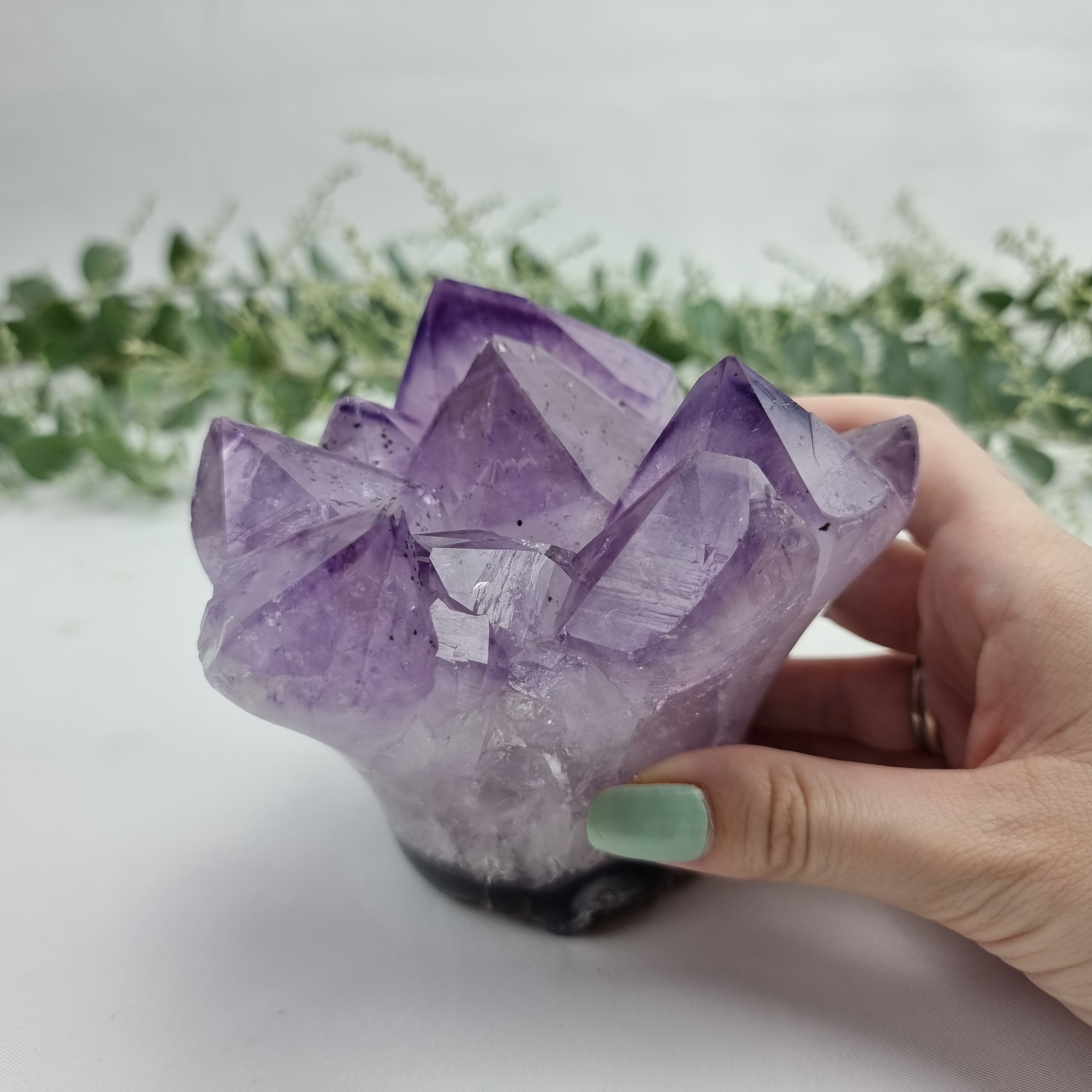 Flor de Ametista Natural | 1,40 Kgs, 12 cm Altura | Energia, Beleza e Sofisticação