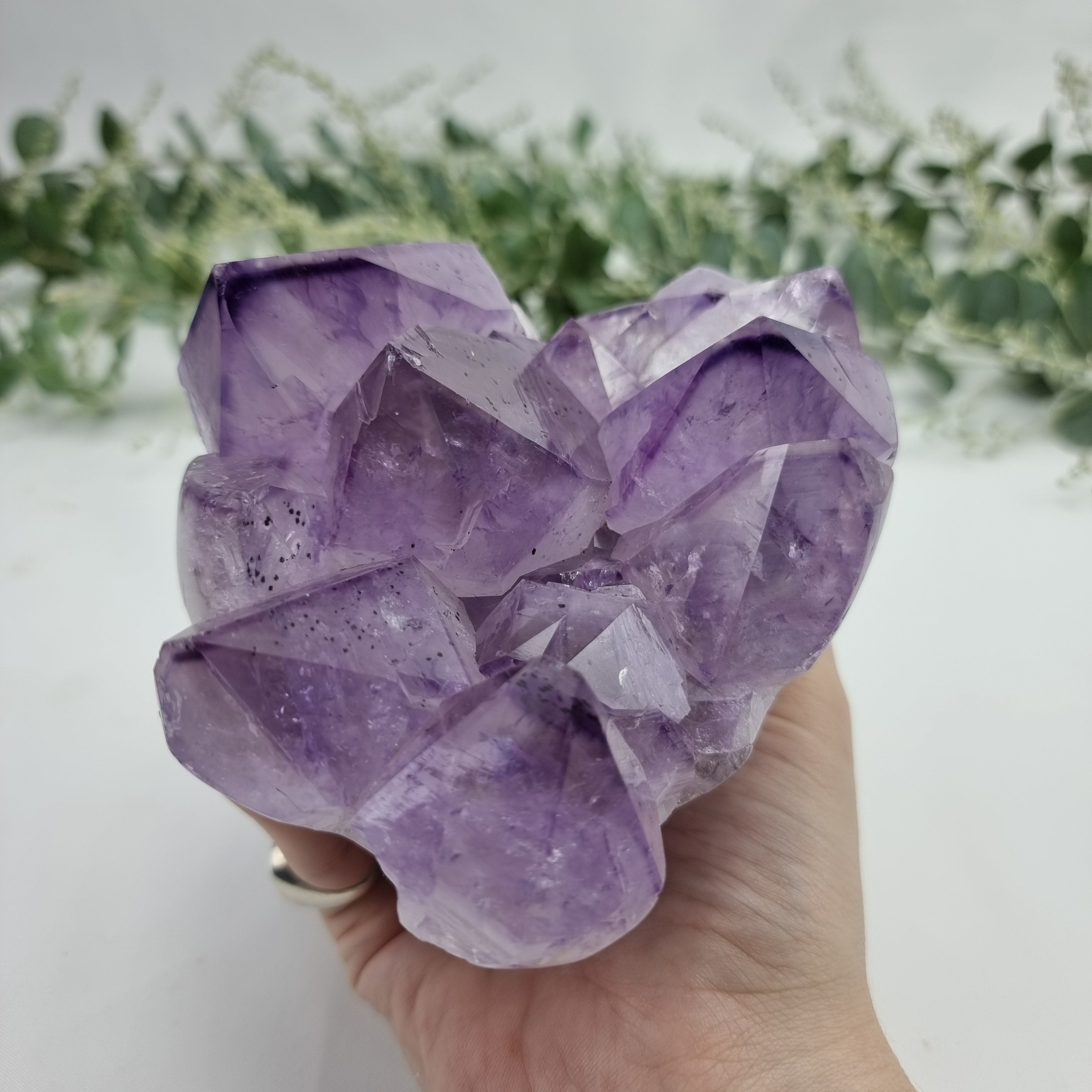 Flor de Ametista Natural | 1,40 Kgs, 12 cm Altura | Energia, Beleza e Sofisticação