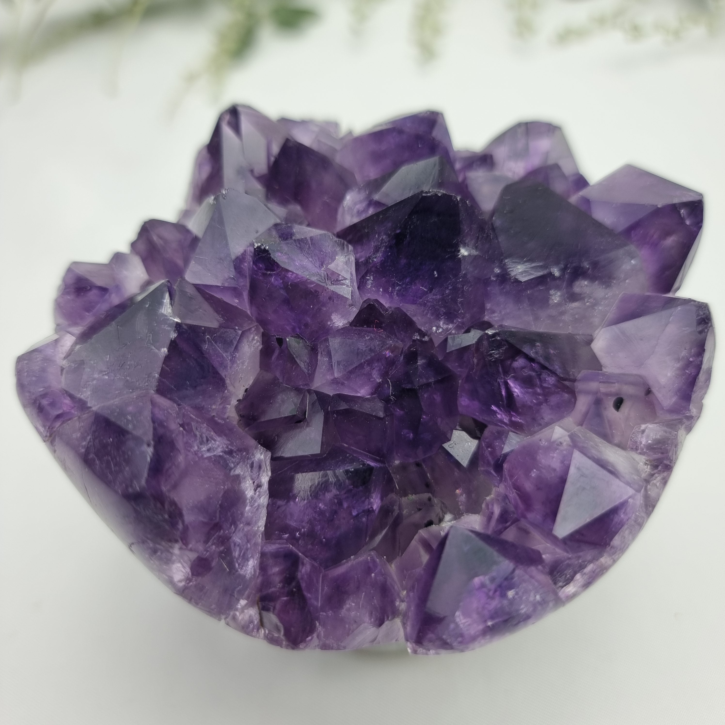 Flor de Ametista Natural | 1,50 Kgs, 12 cm Altura | Energia, Beleza e Sofisticação