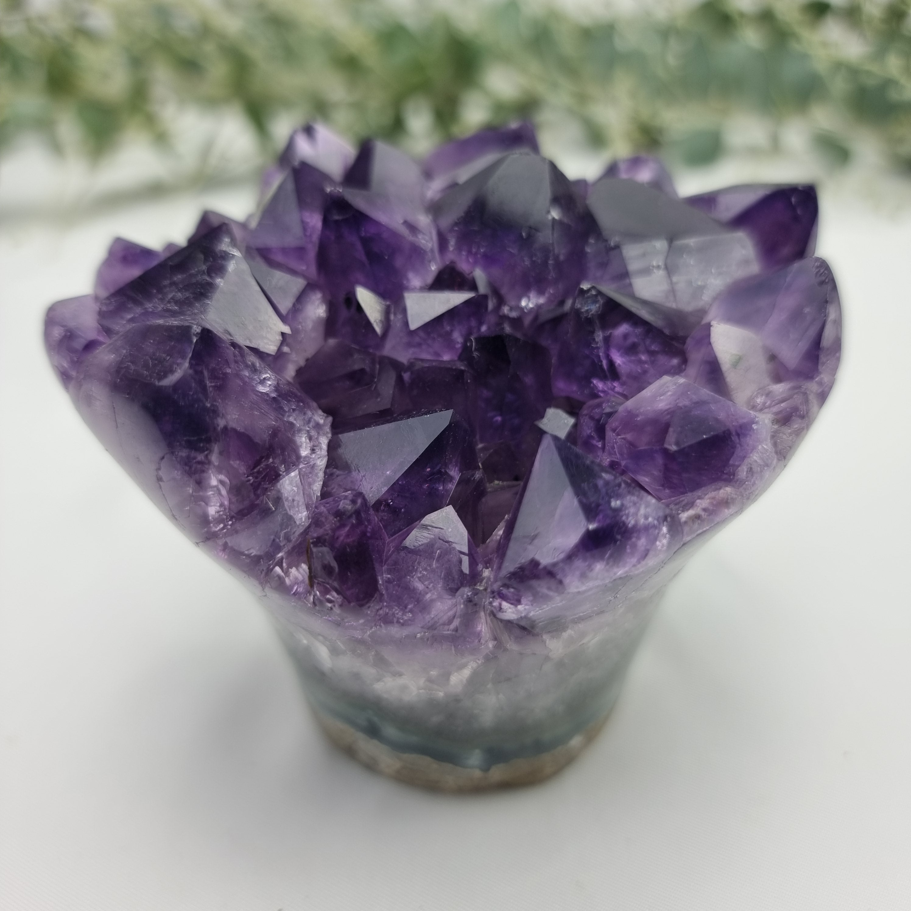 Flor de Ametista Natural | 1,50 Kgs, 12 cm Altura | Energia, Beleza e Sofisticação