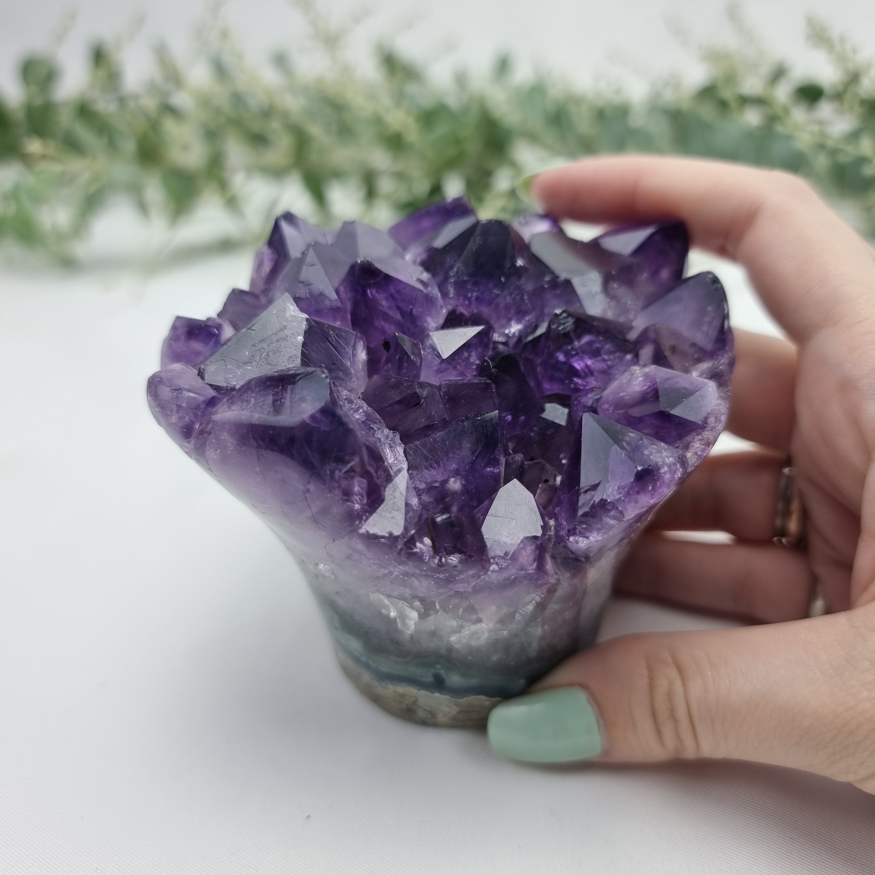 Flor de Ametista Natural | 1,50 Kgs, 12 cm Altura | Energia, Beleza e Sofisticação