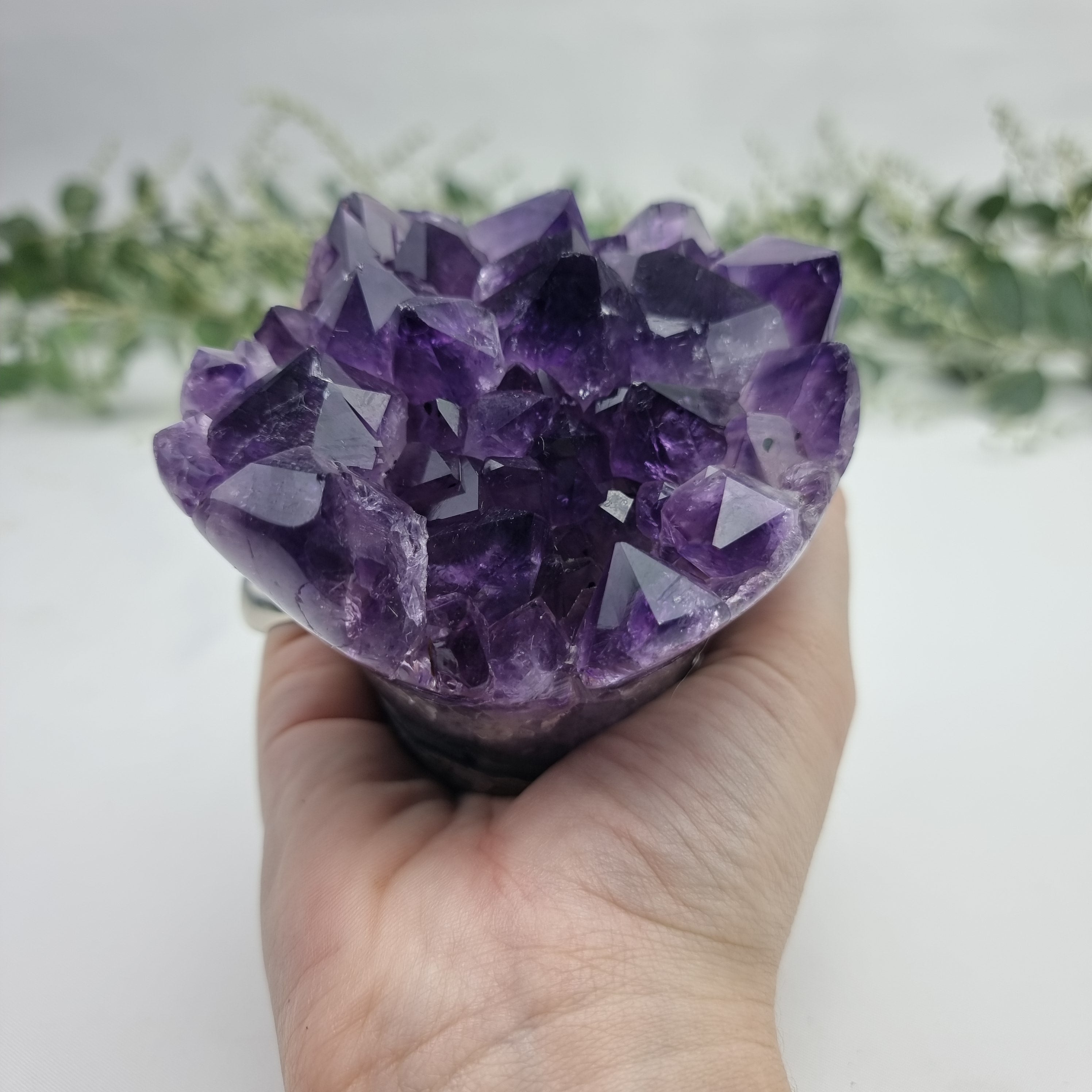 Flor de Ametista Natural | 1,50 Kgs, 12 cm Altura | Energia, Beleza e Sofisticação