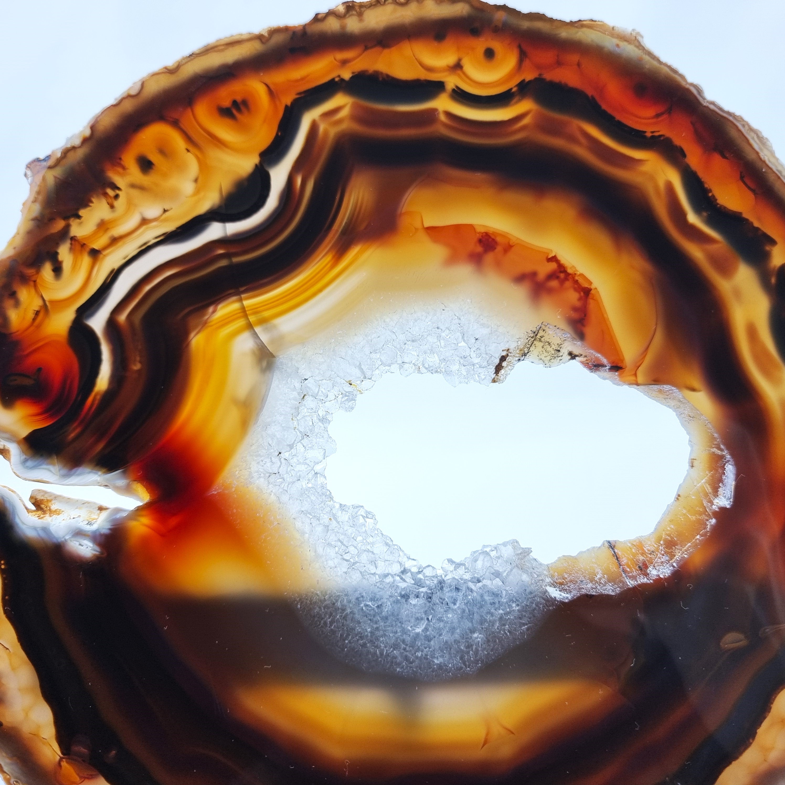 Chapas de Àgatas SUPER "Especiais" Naturais | Base de Ferro Preta | 2 Unidades | Peça Artesanal BR Crystals