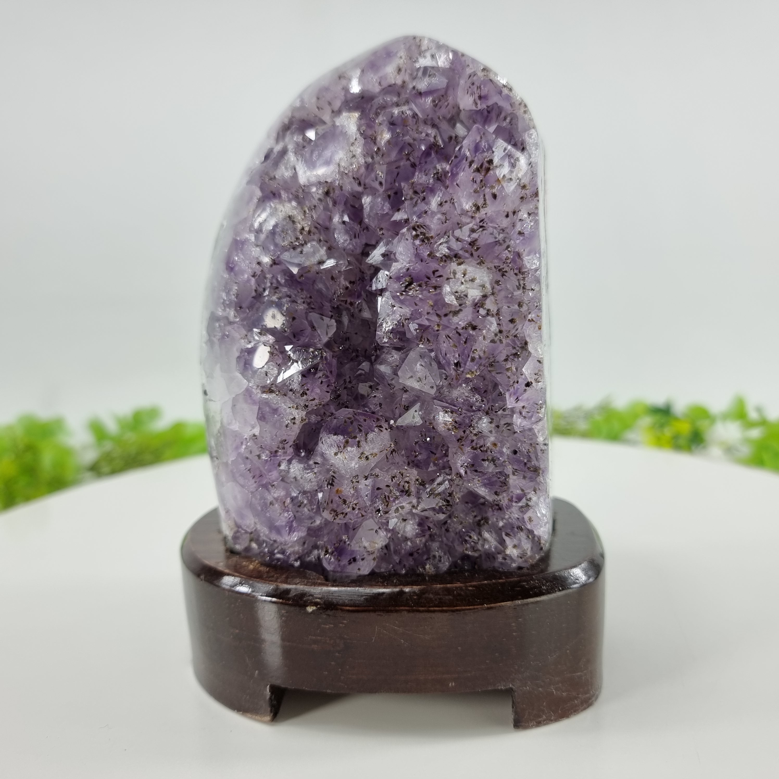 Luminária Ametista Pedra Roxa | Peso 1,80 Kg, Altura 18 cm | Energia, Beleza e Sofisticação