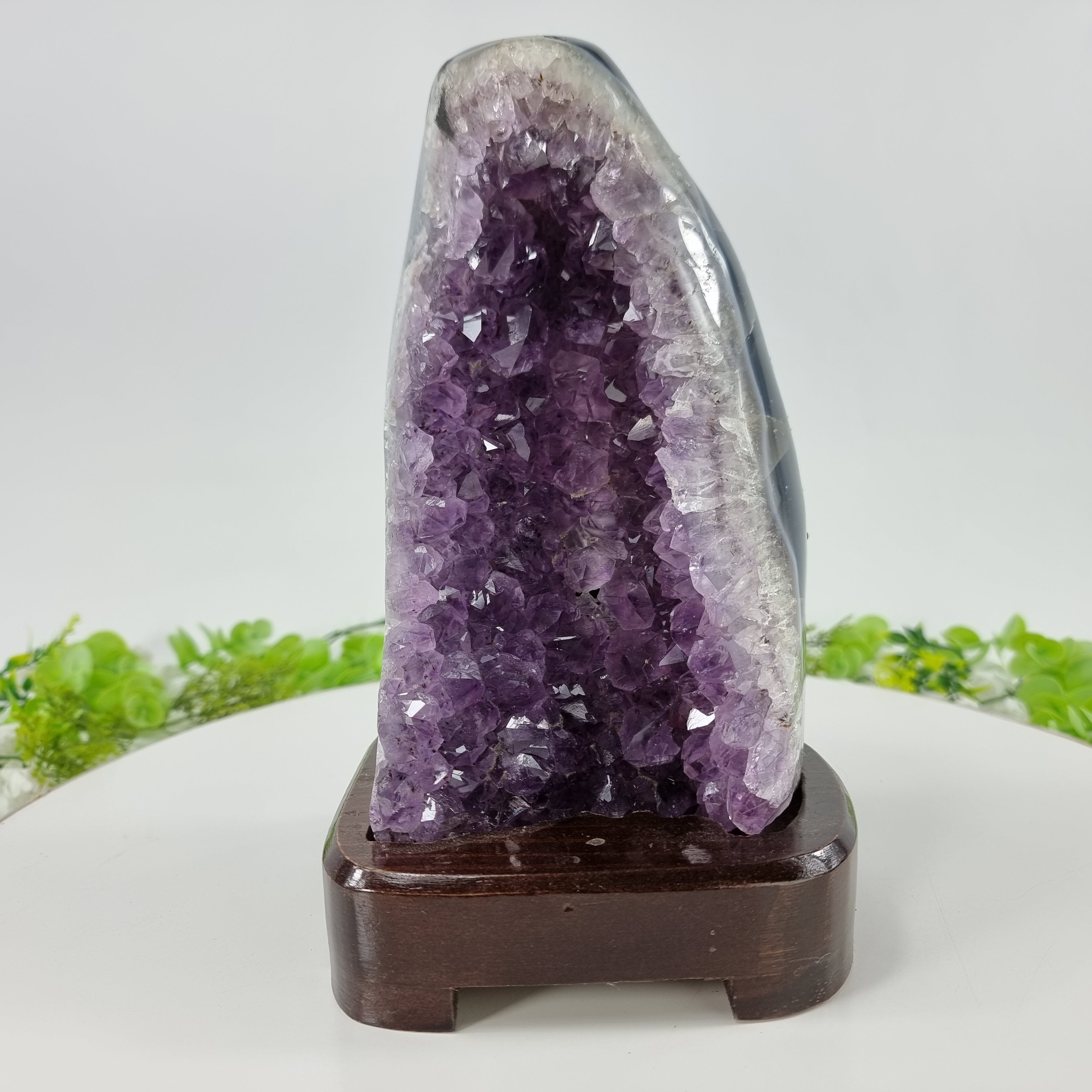 Luminária Ametista Pedra Roxa | Peso 1,80 Kg, Altura 18 cm | Energia, Beleza e Sofisticação