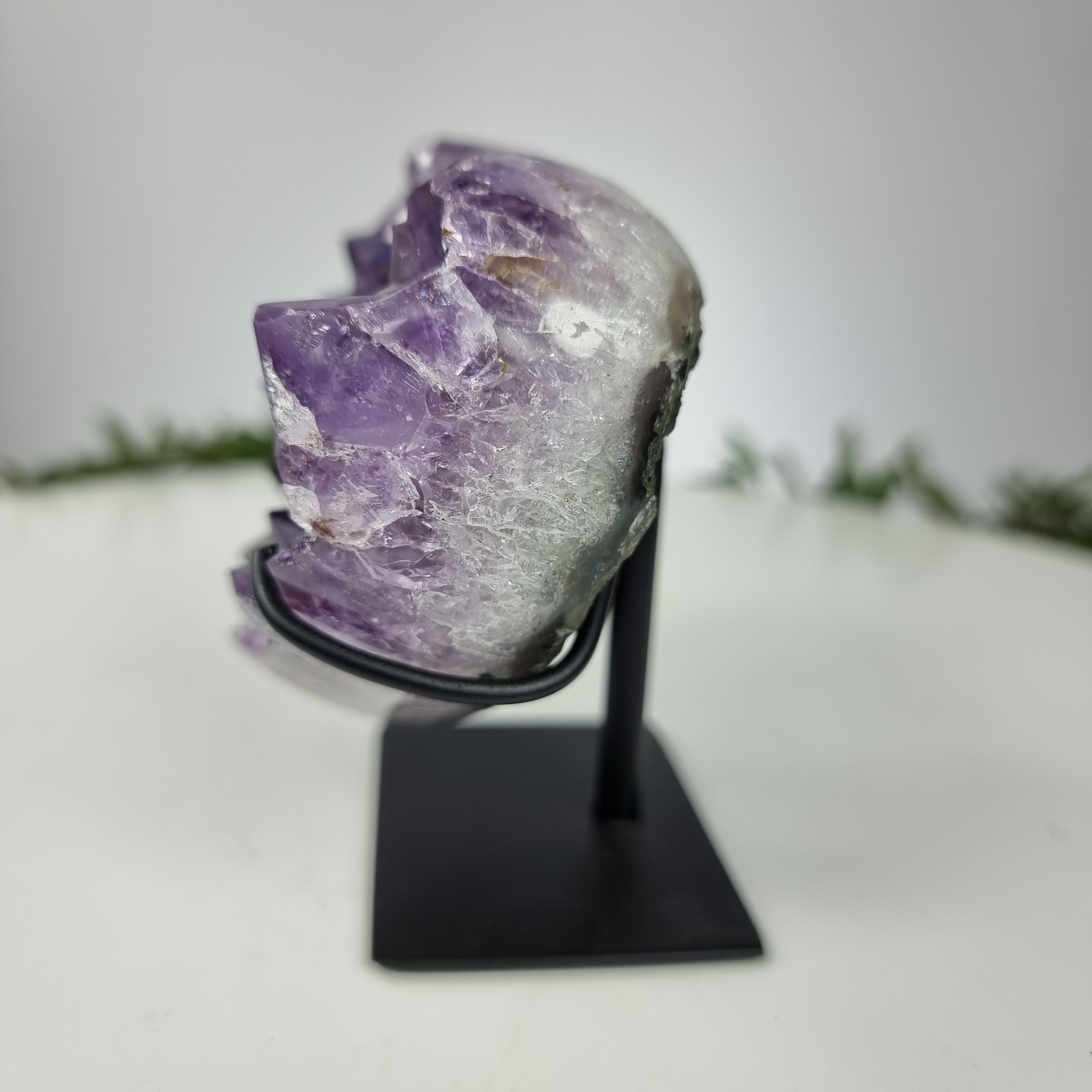 Coração de Ametista Especial | Peso 0,550 Kgs, Altura 11 cm | Energia, Beleza e Sofisticação