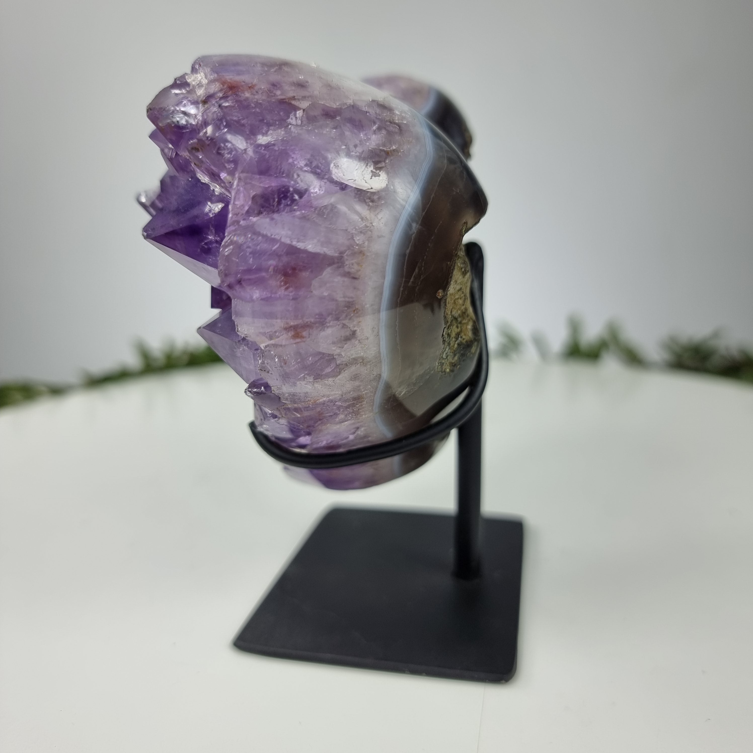 Coração de Ametista Especial | Peso 0,760 Kgs, Altura 13 cm | Energia, Beleza e Sofisticação