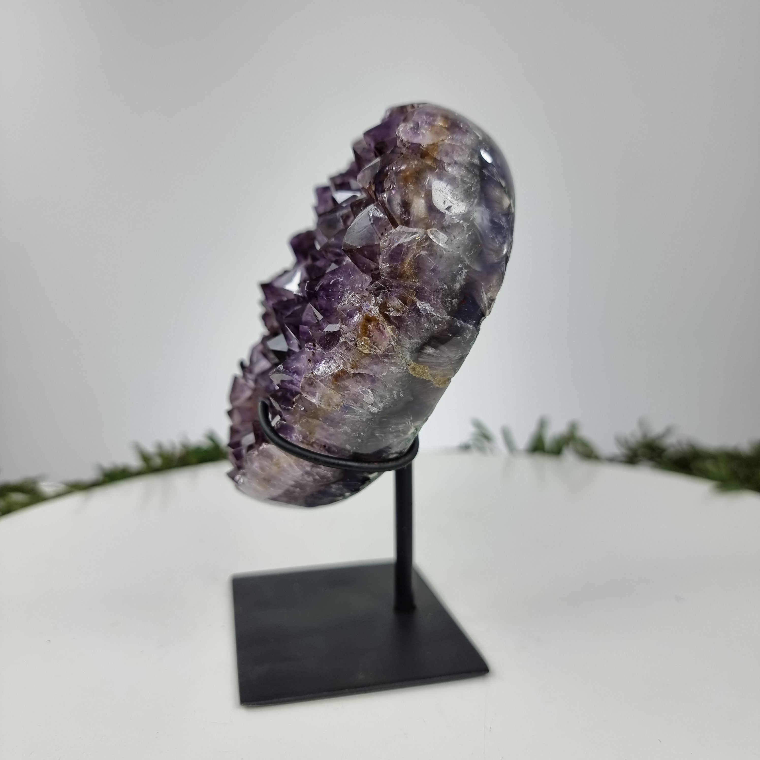 Coração de Ametista Especial | Peso 1,45 Kgs, Altura 18 cm | Energia, Beleza e Sofisticação