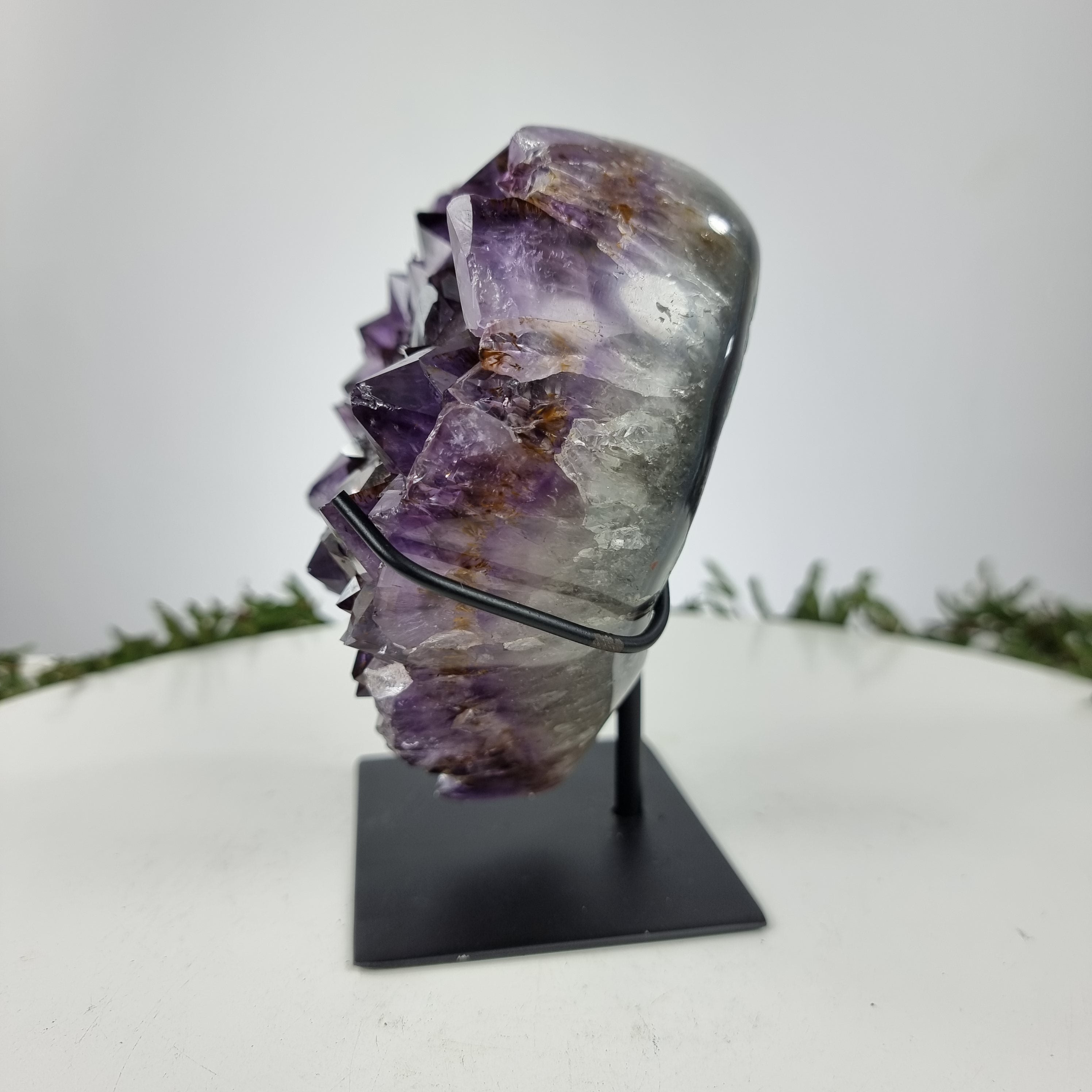 Coração de Ametista Especial | Peso 1,95 Kgs, Altura 18 cm | Energia, Beleza e Sofisticação