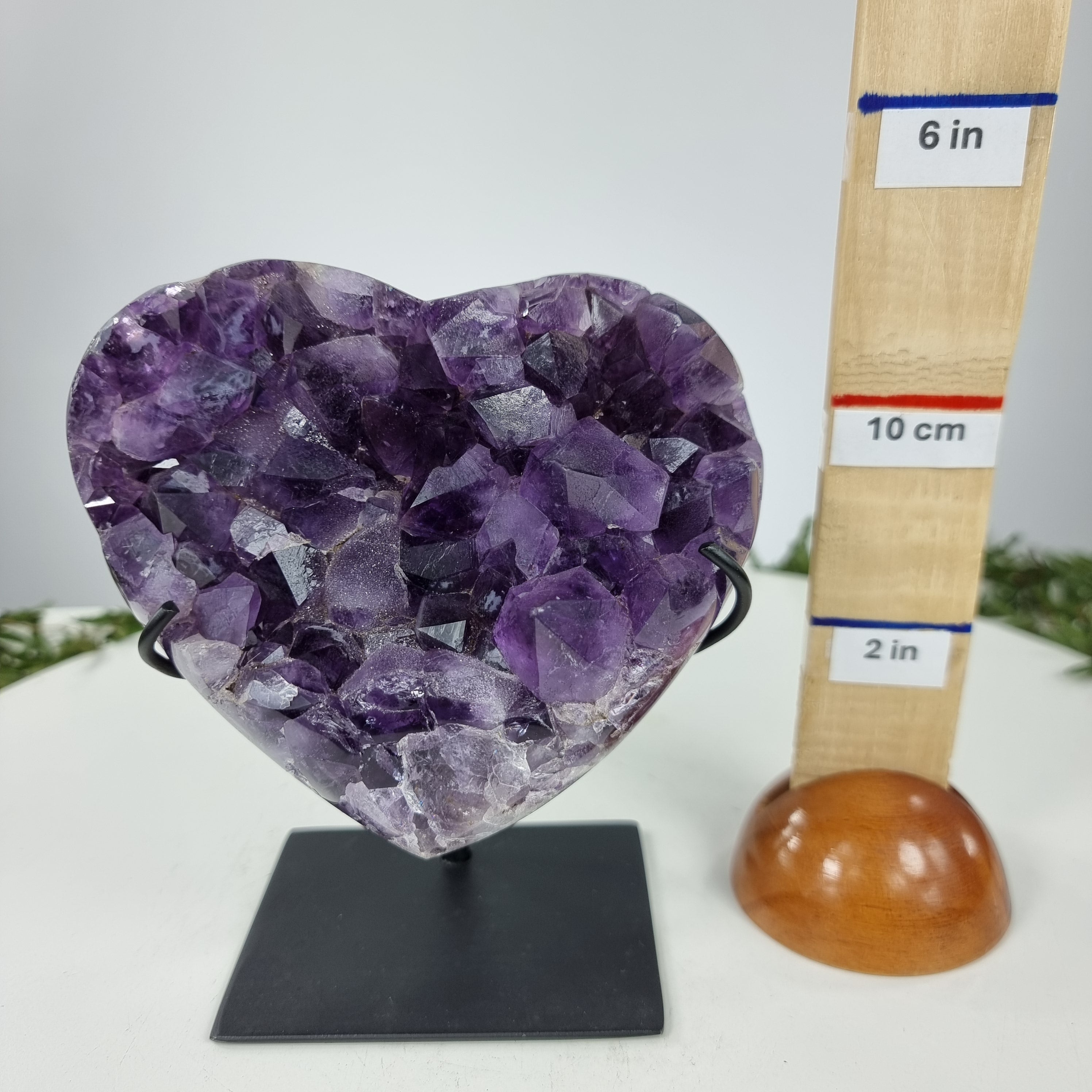 Coração de Ametista Especial | Peso 1,15 Kgs, Altura 16 cm | Energia, Beleza e Sofisticação