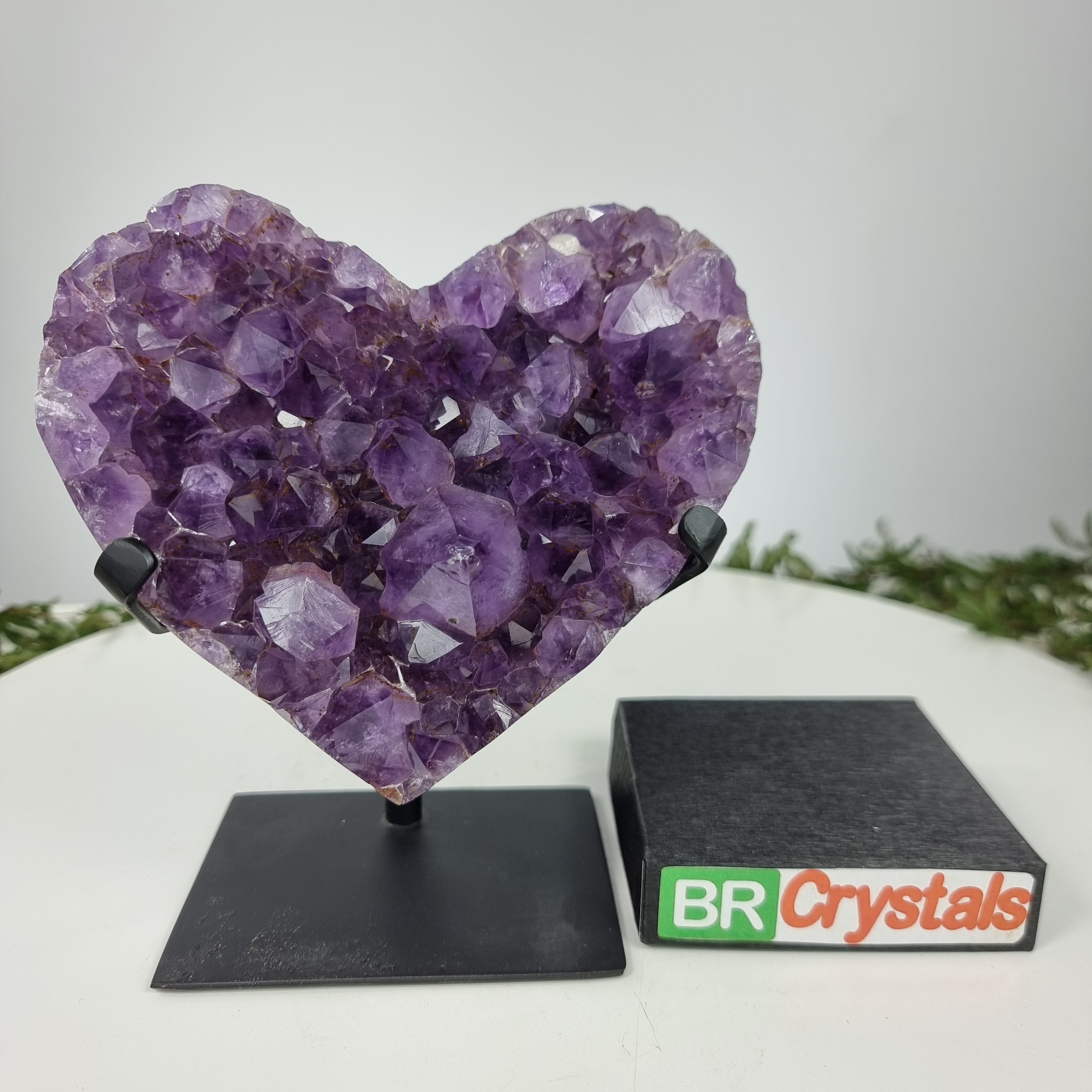 Coração de Ametista Especial | Peso 1,40 Kgs, Altura 18 cm | Energia, Beleza e Sofisticação