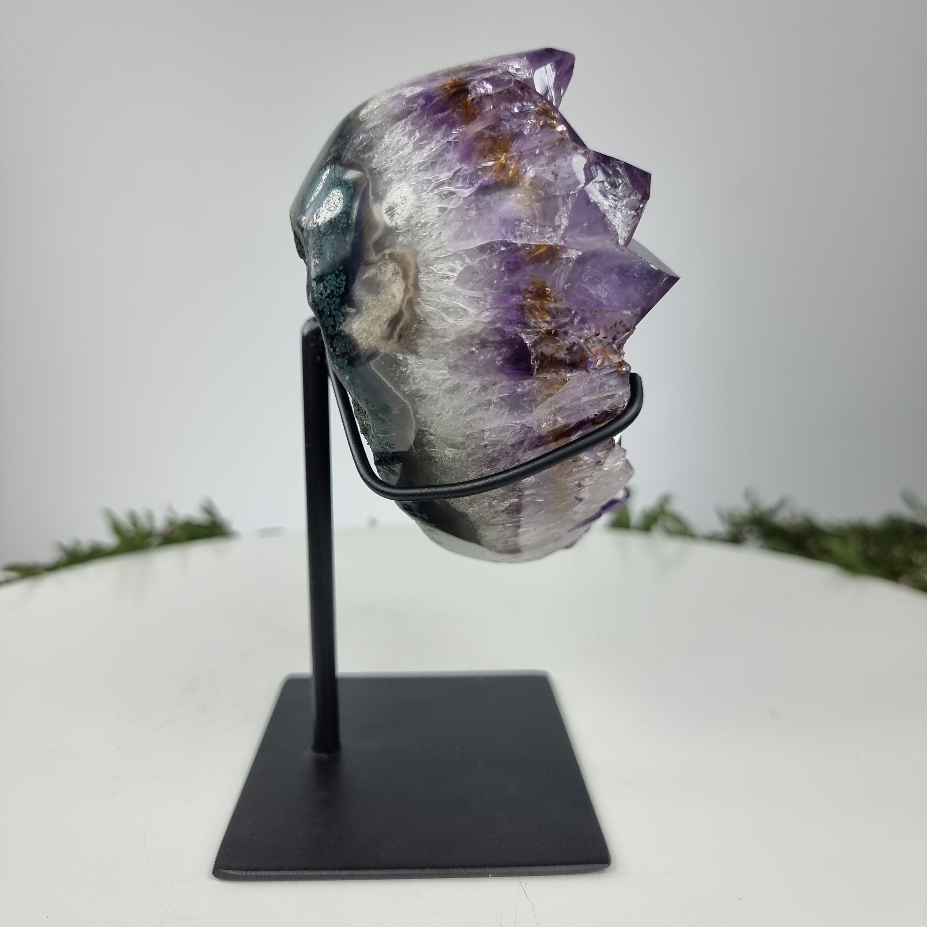 Coração de Ametista Especial | Peso 1,35 Kgs, Altura 18 cm | Energia, Beleza e Sofisticação