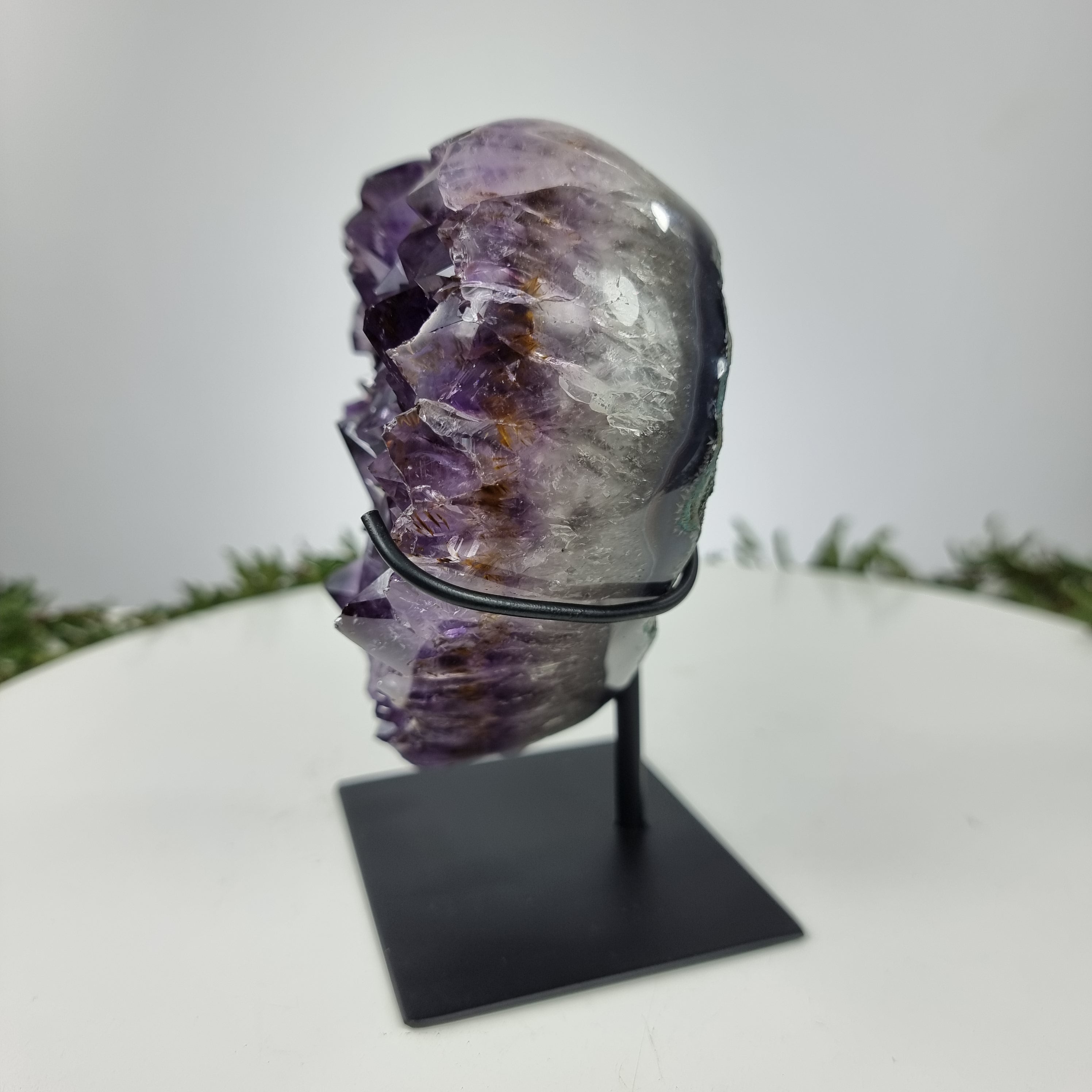 Coração de Ametista Especial | Peso 1,75 Kgs, Altura 17 cm | Energia, Beleza e Sofisticação