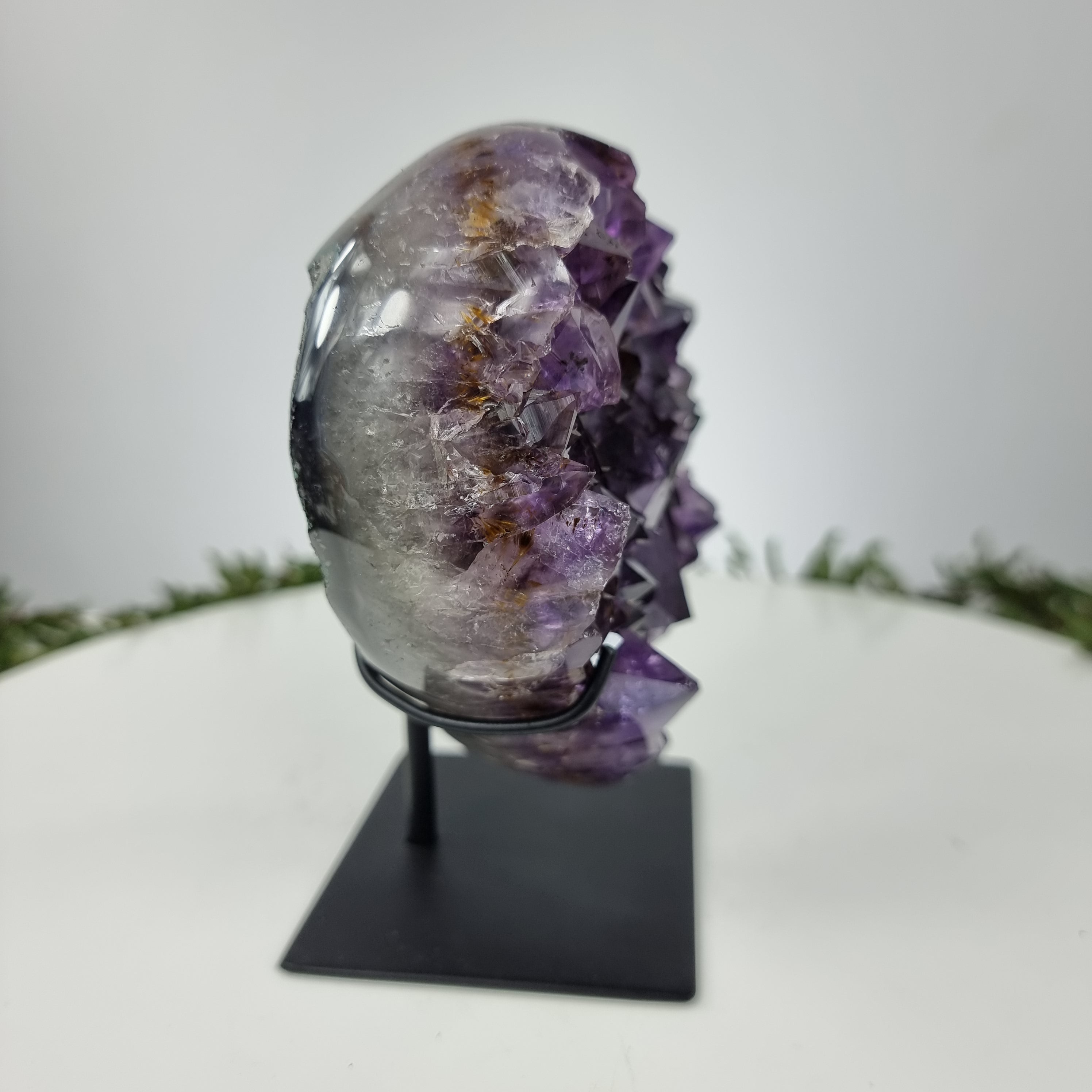 Coração de Ametista Especial | Peso 1,75 Kgs, Altura 17 cm | Energia, Beleza e Sofisticação
