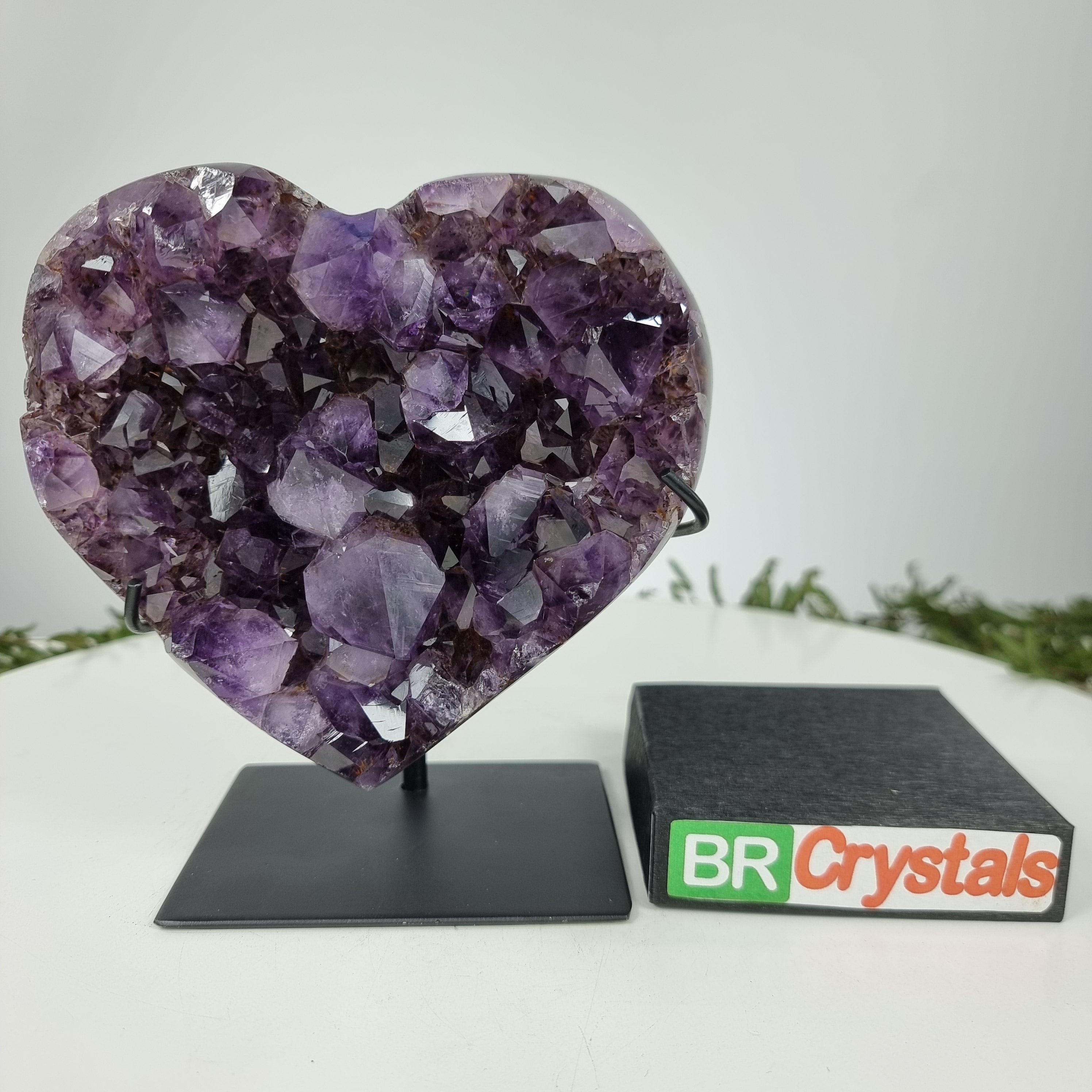 Coração de Ametista Especial | Peso 1,75 Kgs, Altura 17 cm | Energia, Beleza e Sofisticação