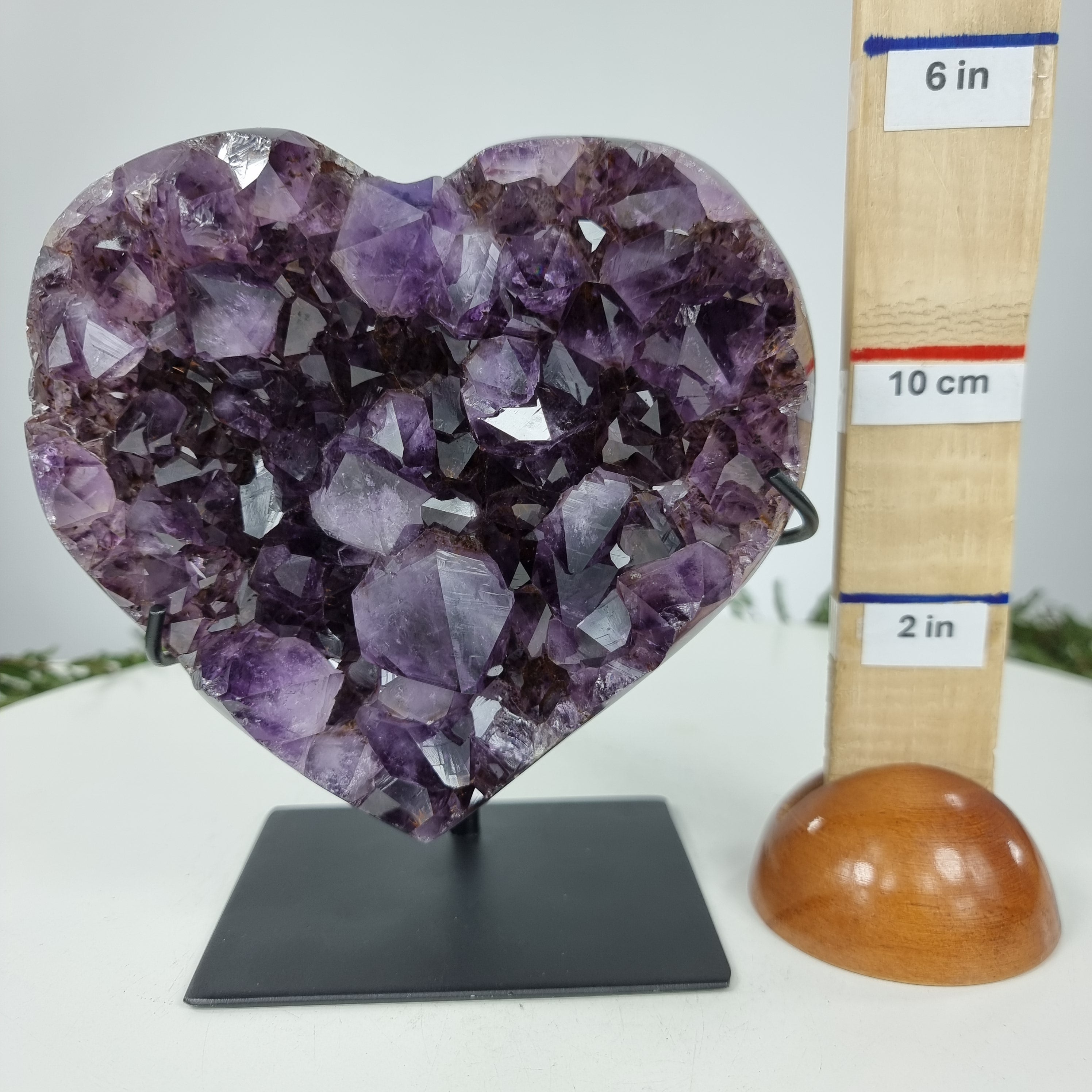 Coração de Ametista Especial | Peso 1,75 Kgs, Altura 17 cm | Energia, Beleza e Sofisticação