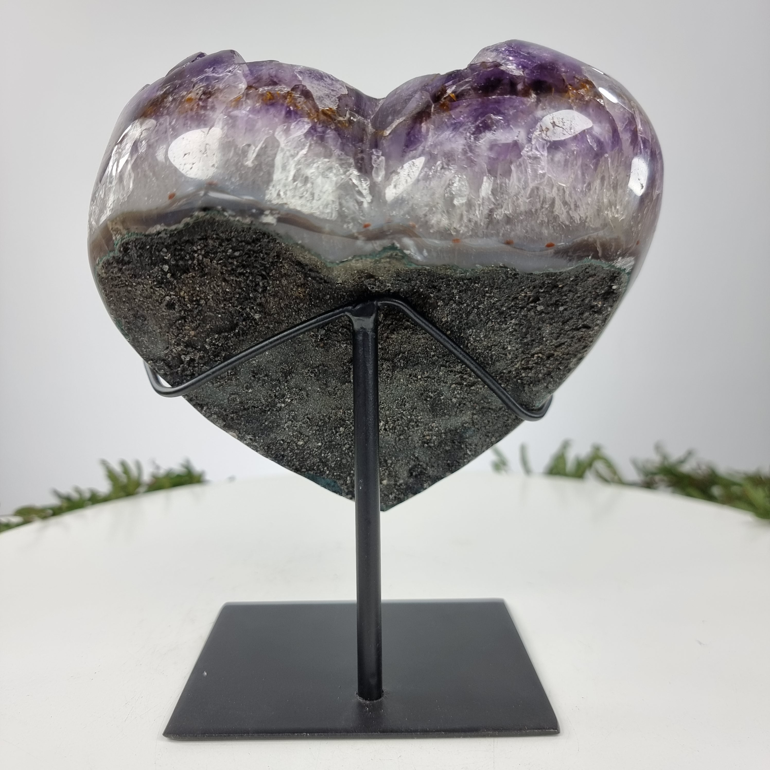 Coração de Ametista Especial | Peso 1,88 Kgs, Altura 21 cm | Energia, Beleza e Sofisticação
