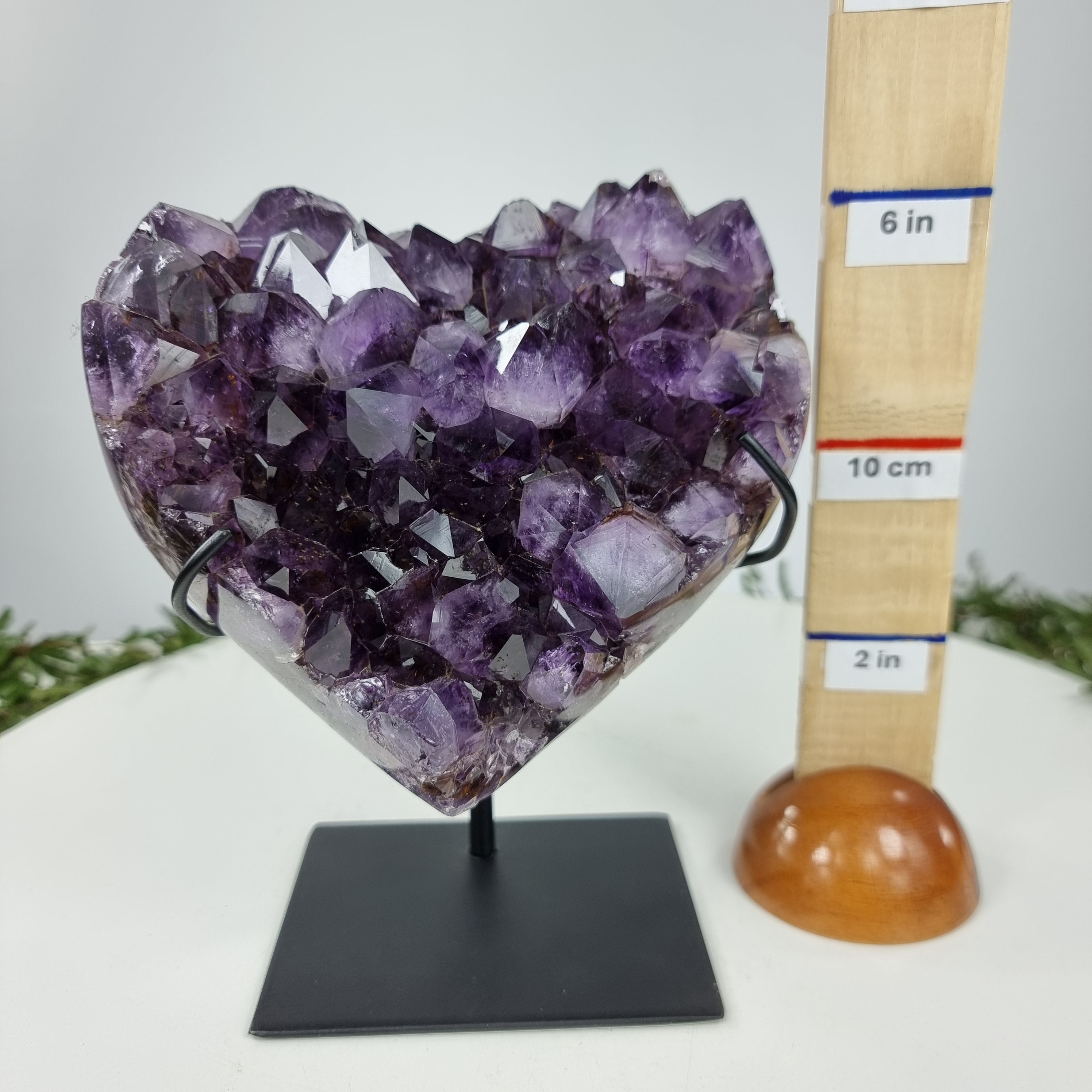Coração de Ametista Especial | Peso 1,88 Kgs, Altura 21 cm | Energia, Beleza e Sofisticação