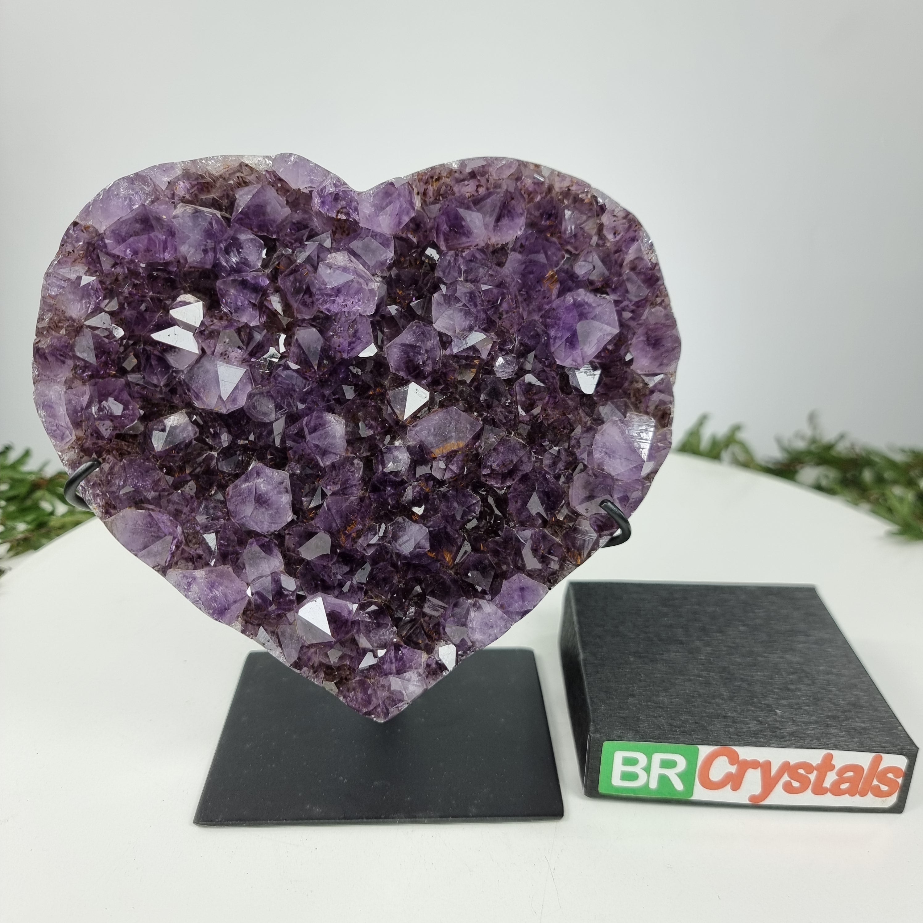 Coração de Ametista Especial | Peso 1,70 Kgs, Altura 19 cm | Energia, Beleza e Sofisticação