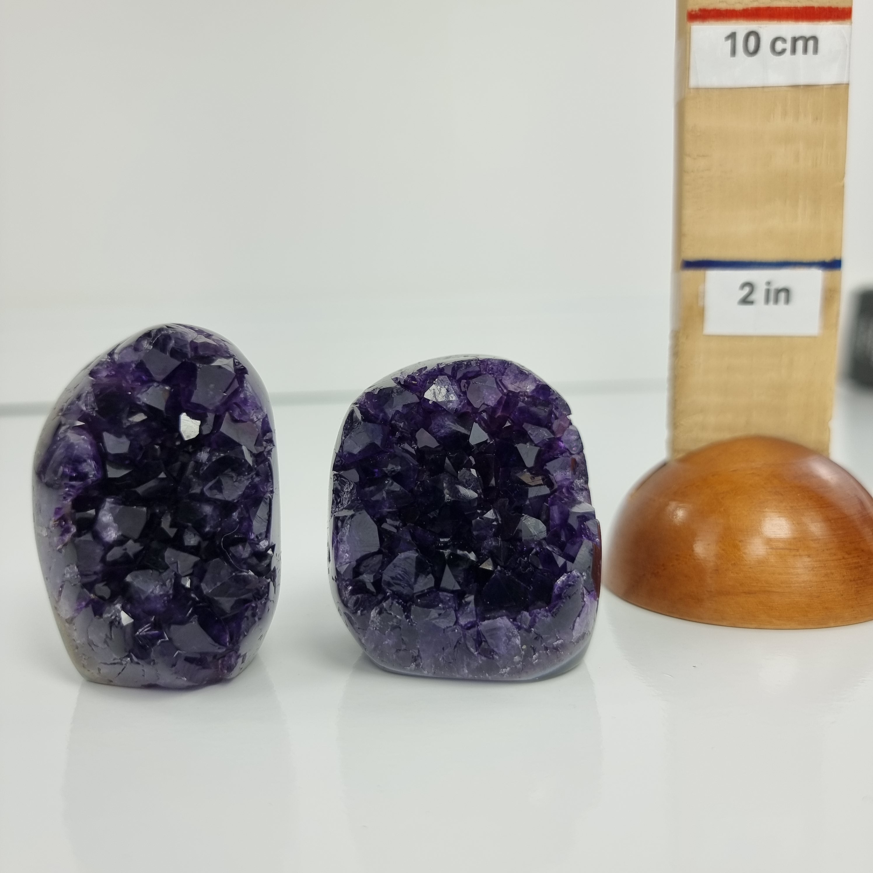 Drusas de Ametista SUPER Roxa - 2 unid | Peso 0,30 Kgs, Altura 4 cm | Energia, Beleza e Sofisticação