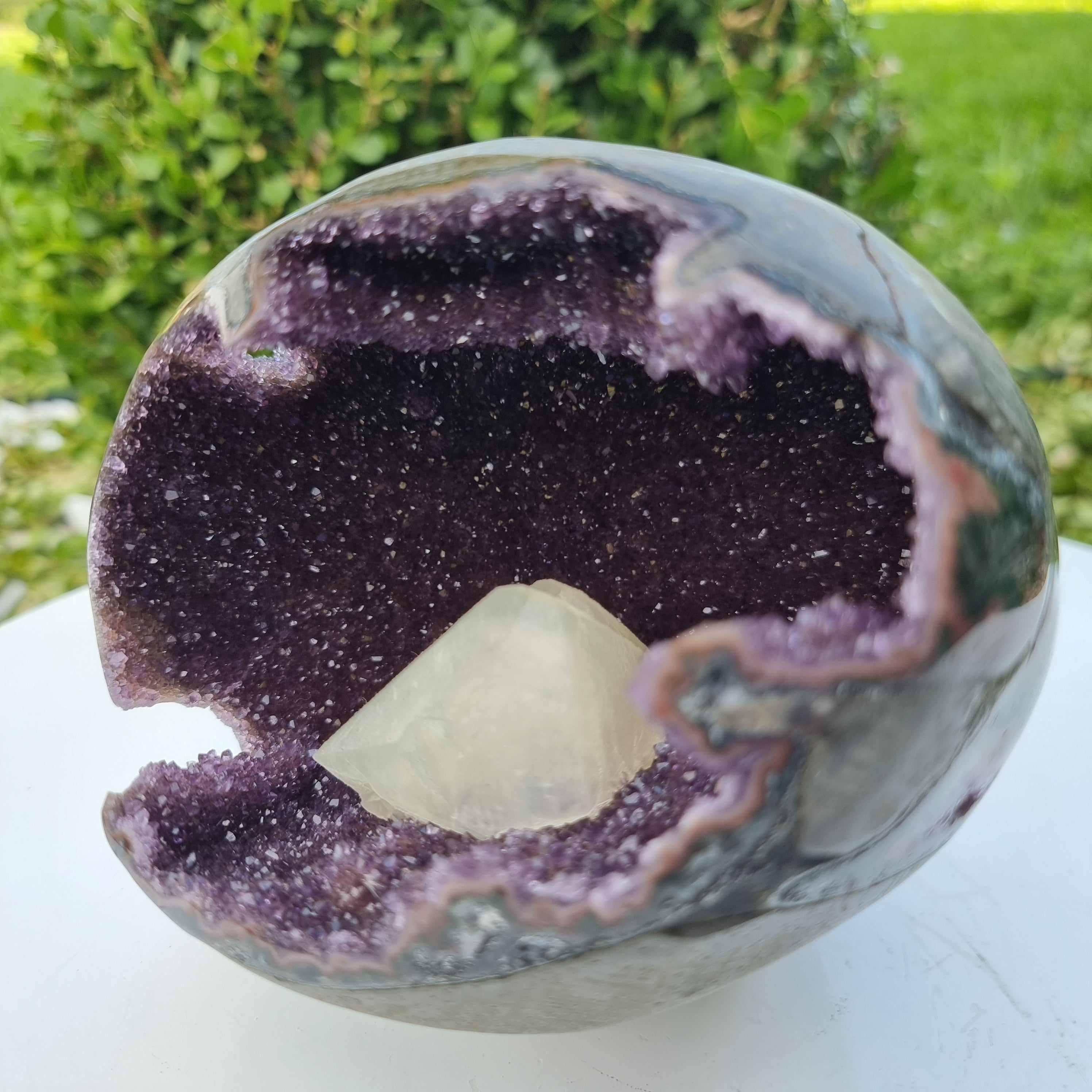 Coração de Ametista Especial | Peso 1,45 Kgs, Altura 13 cm | Energia, Beleza e Sofisticação