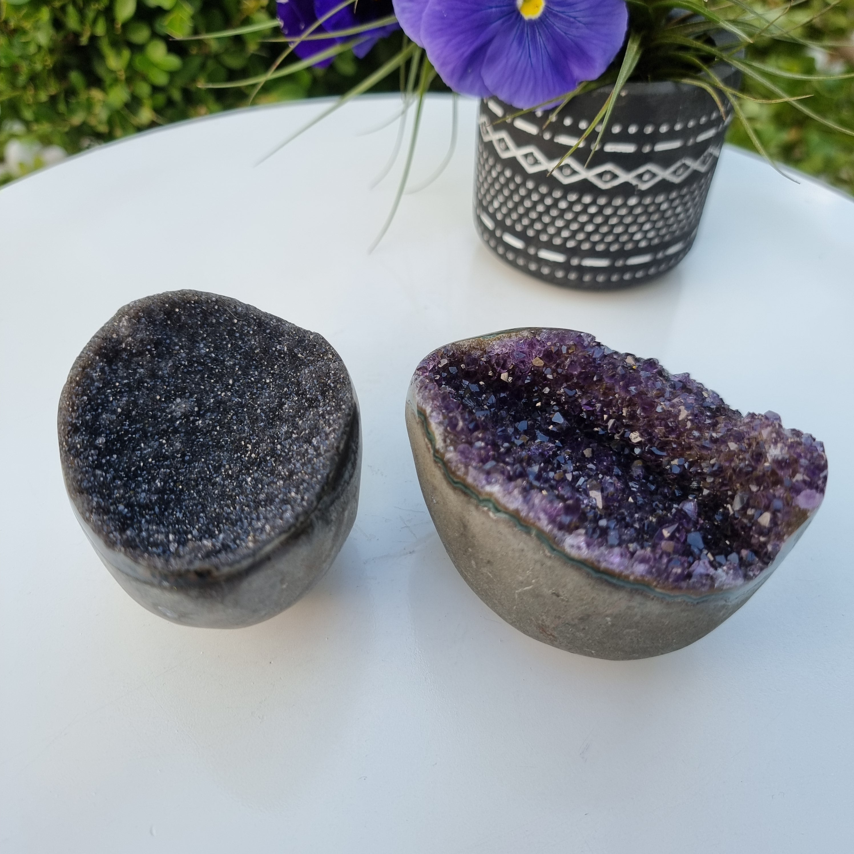 Drusa de Ametista Especial | Peso 0,38 Kgs, Altura 8 cm | Energia, Beleza e Sofisticação