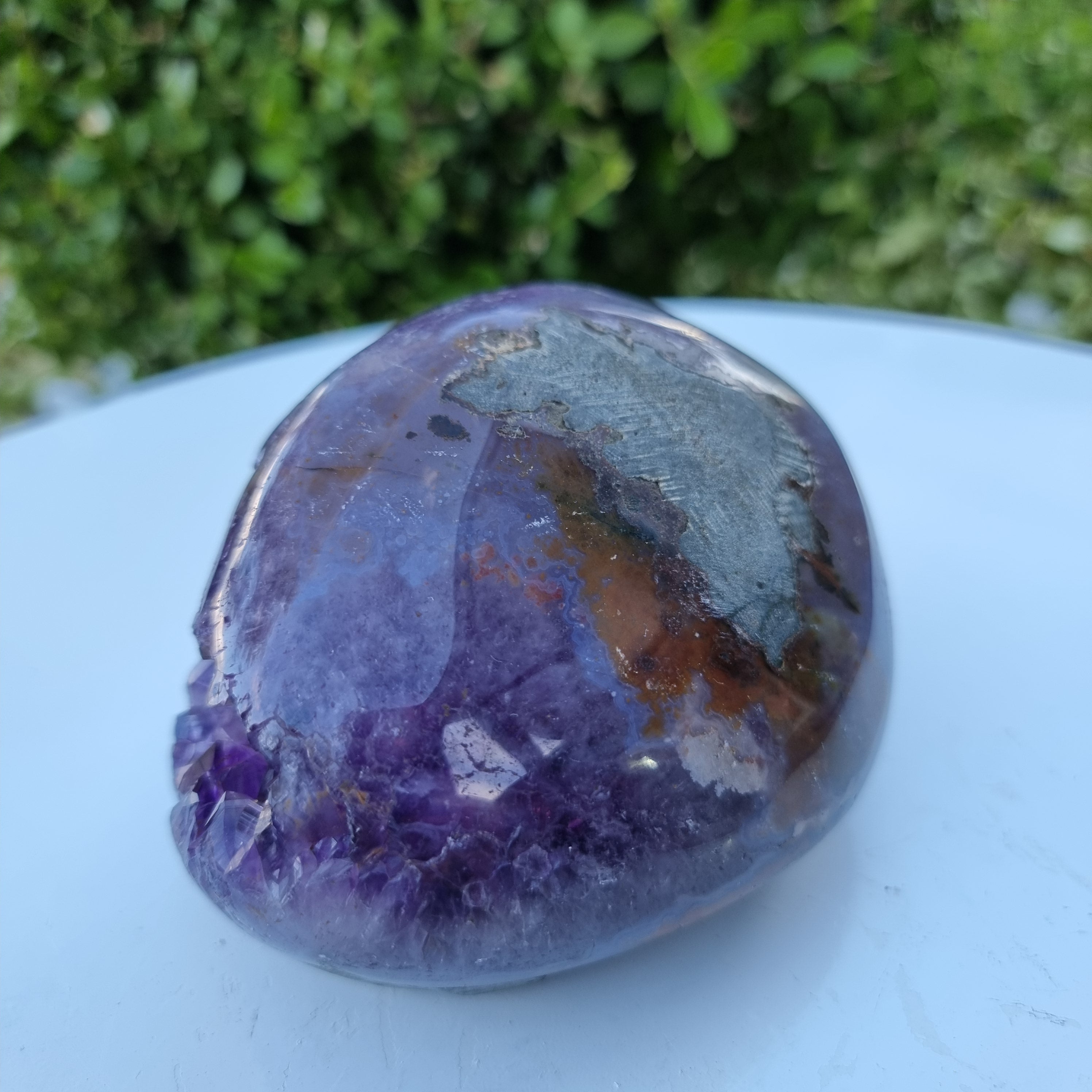 Drusa de Ametista Especial | Peso 0,95 Kgs, Largura 11 cm | Energia, Beleza e Sofisticação