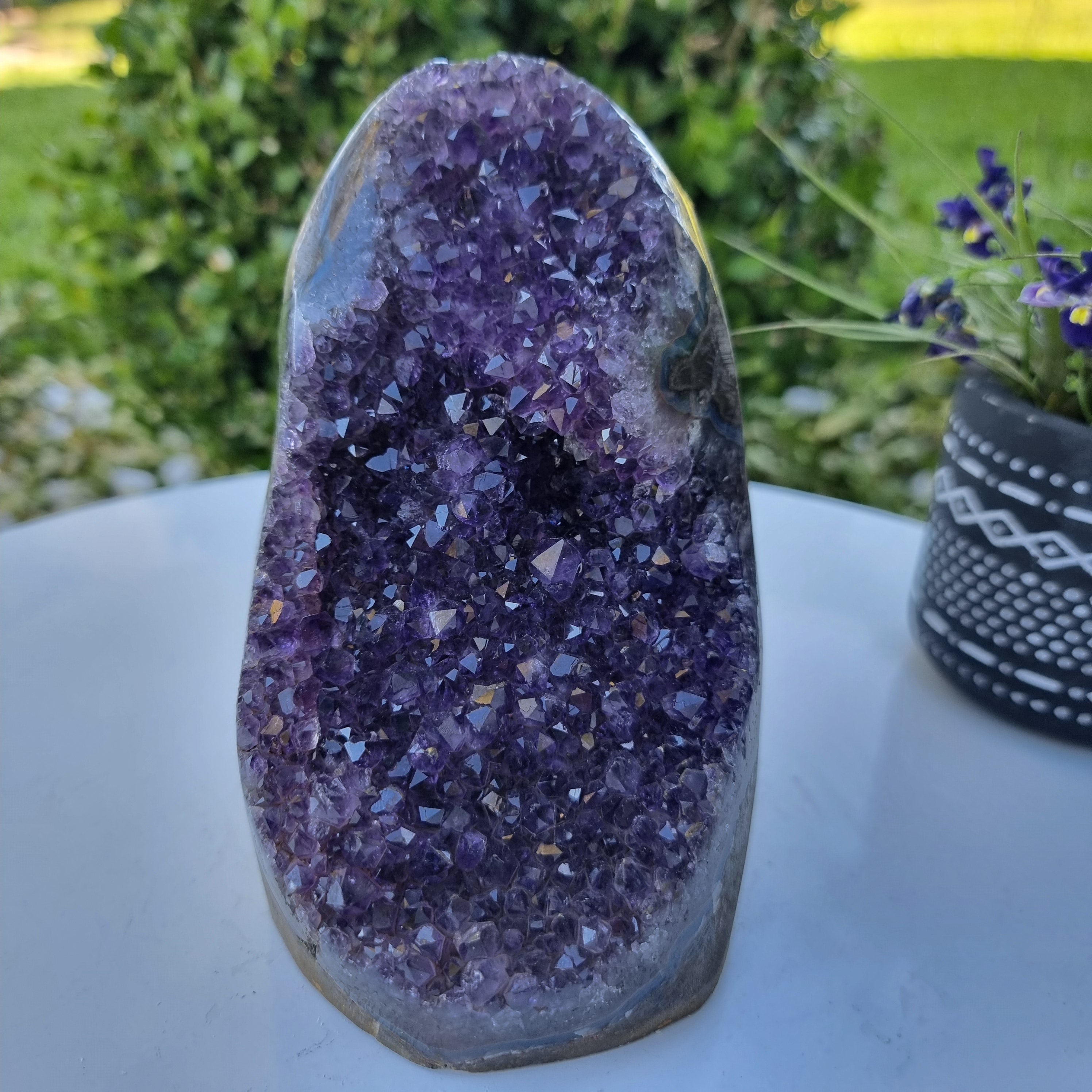 Drusa de Ametista Especial | Peso 1,80 Kgs, Altura 13 cm | Energia, Beleza e Sofisticação