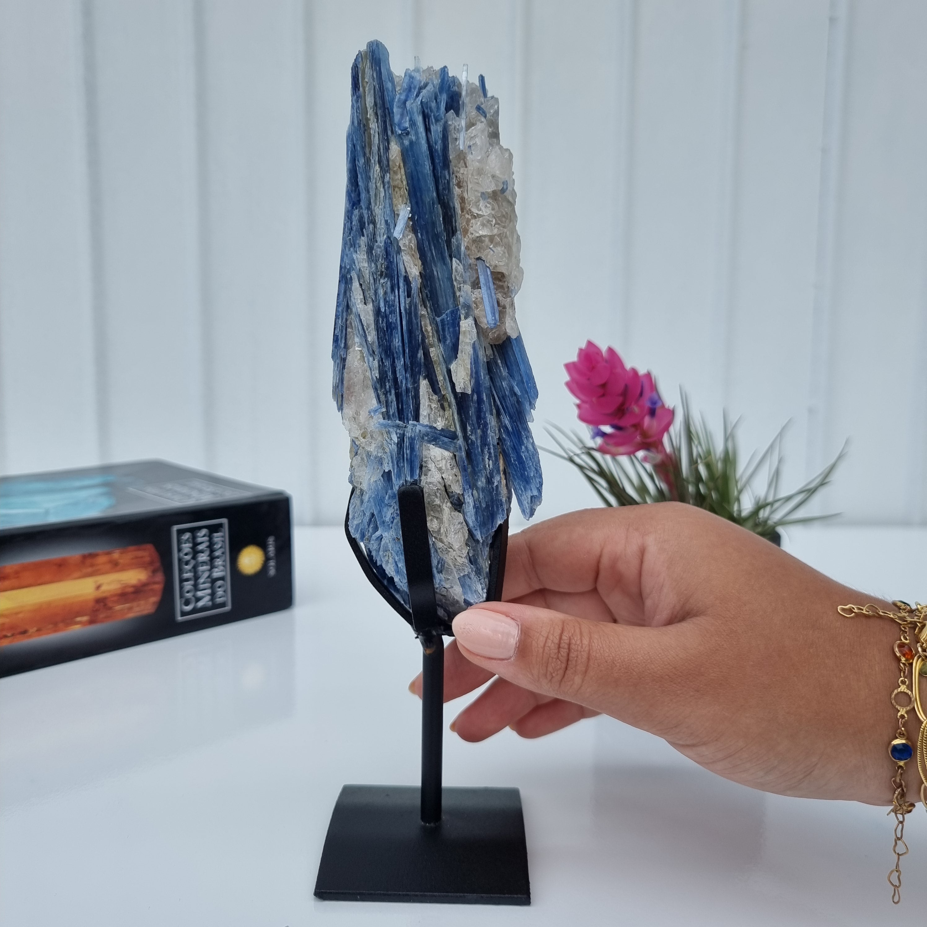 Cianita Natural Especial | Peso 0,70 Kgs, Altura 24 cm | Energia, Beleza e Sofisticação