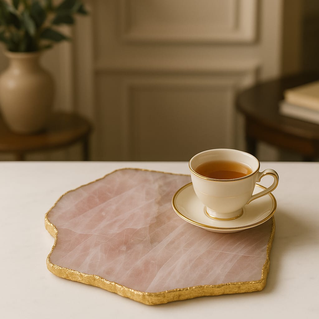 Quartz Trays with NATURAL EDGES size 30 to 35 cm and weighing 3 kg