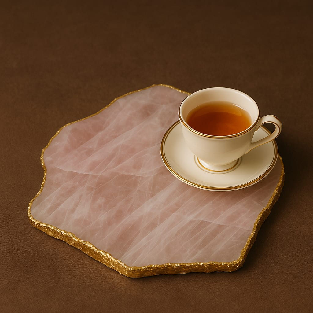 Quartz Trays with NATURAL EDGES size 30 to 35 cm and weighing 3 kg