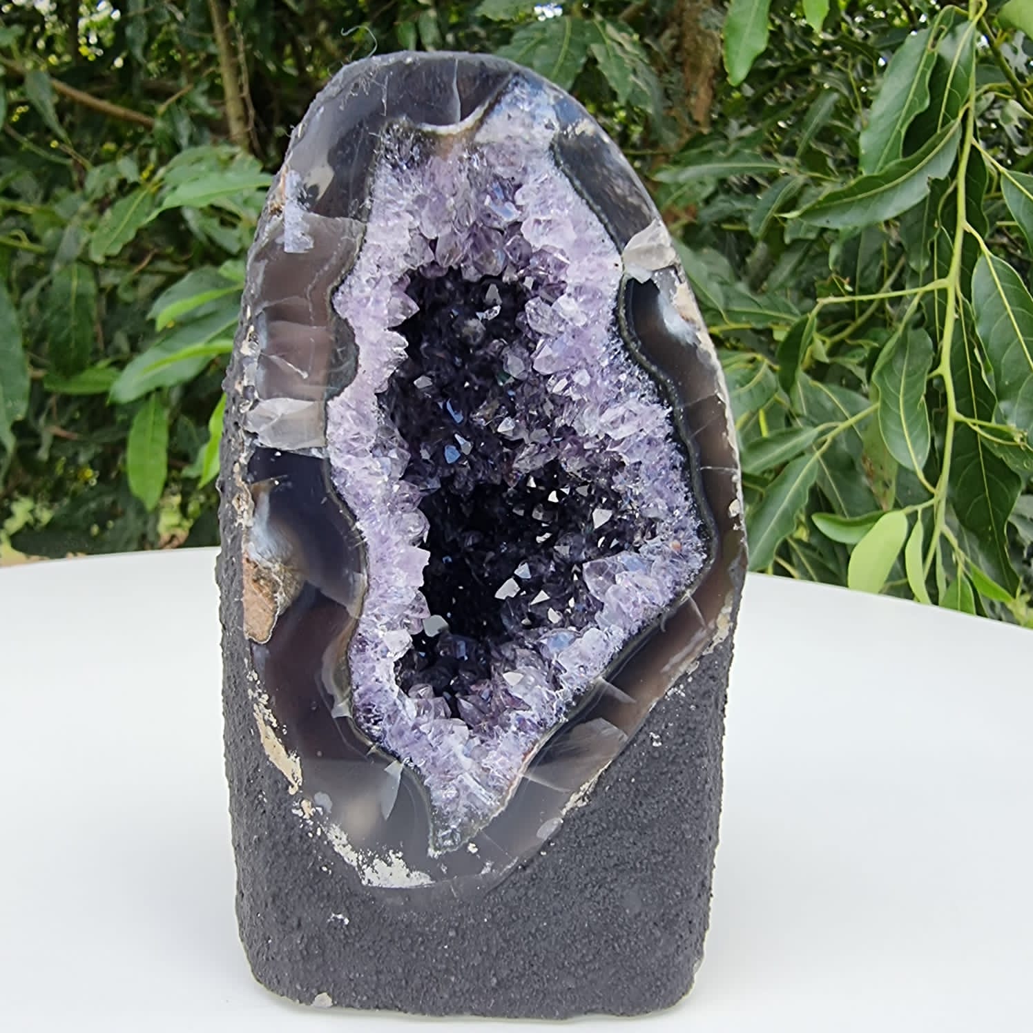 Capela em Ametista Bruta Drusa - Geodo de Ametista 1,10 Kgs, Super Special - Escolha o Modelo