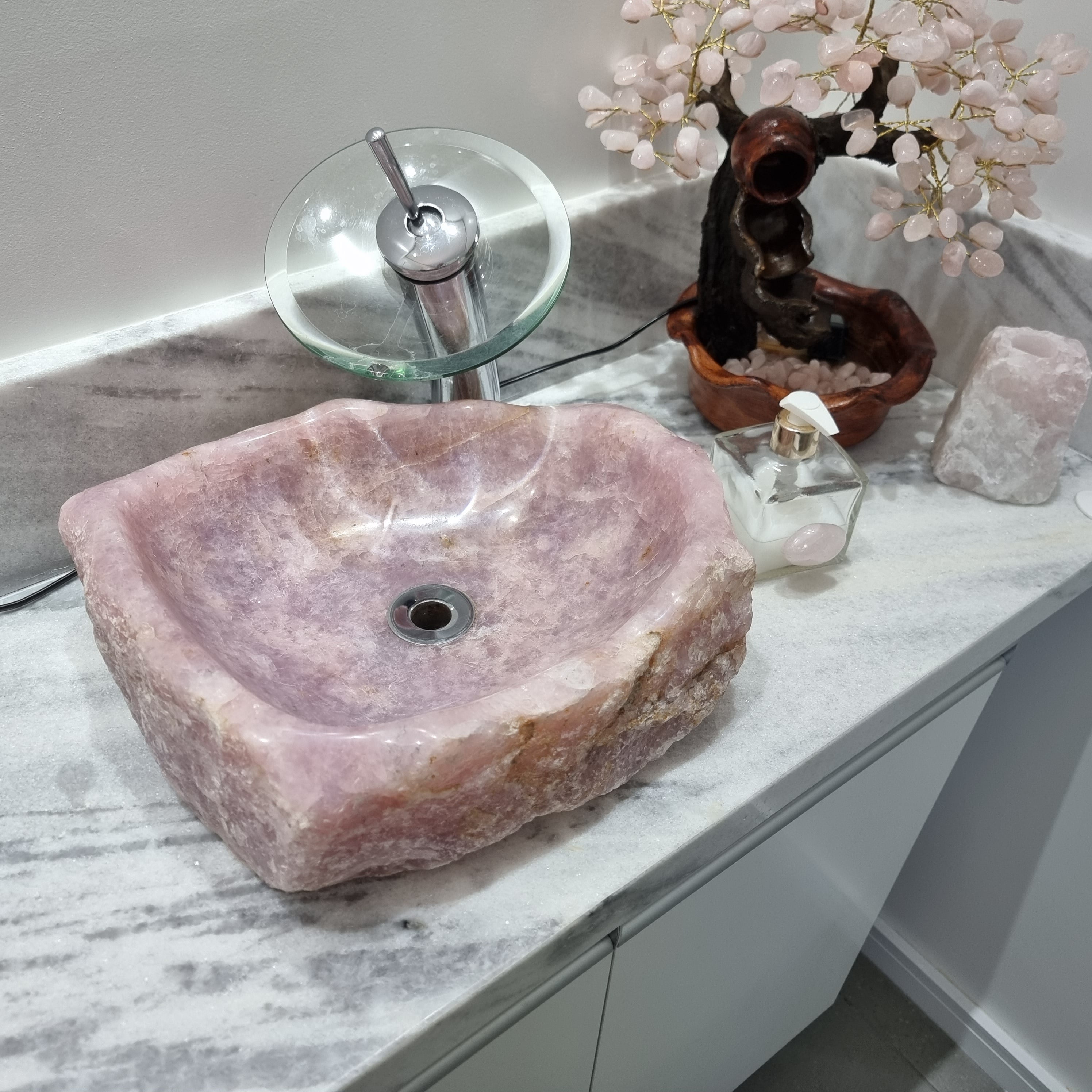 Cuba Para Bancada de Banheiro peças exclusivas lapidadas de quartzo peso 11 a 14 kg