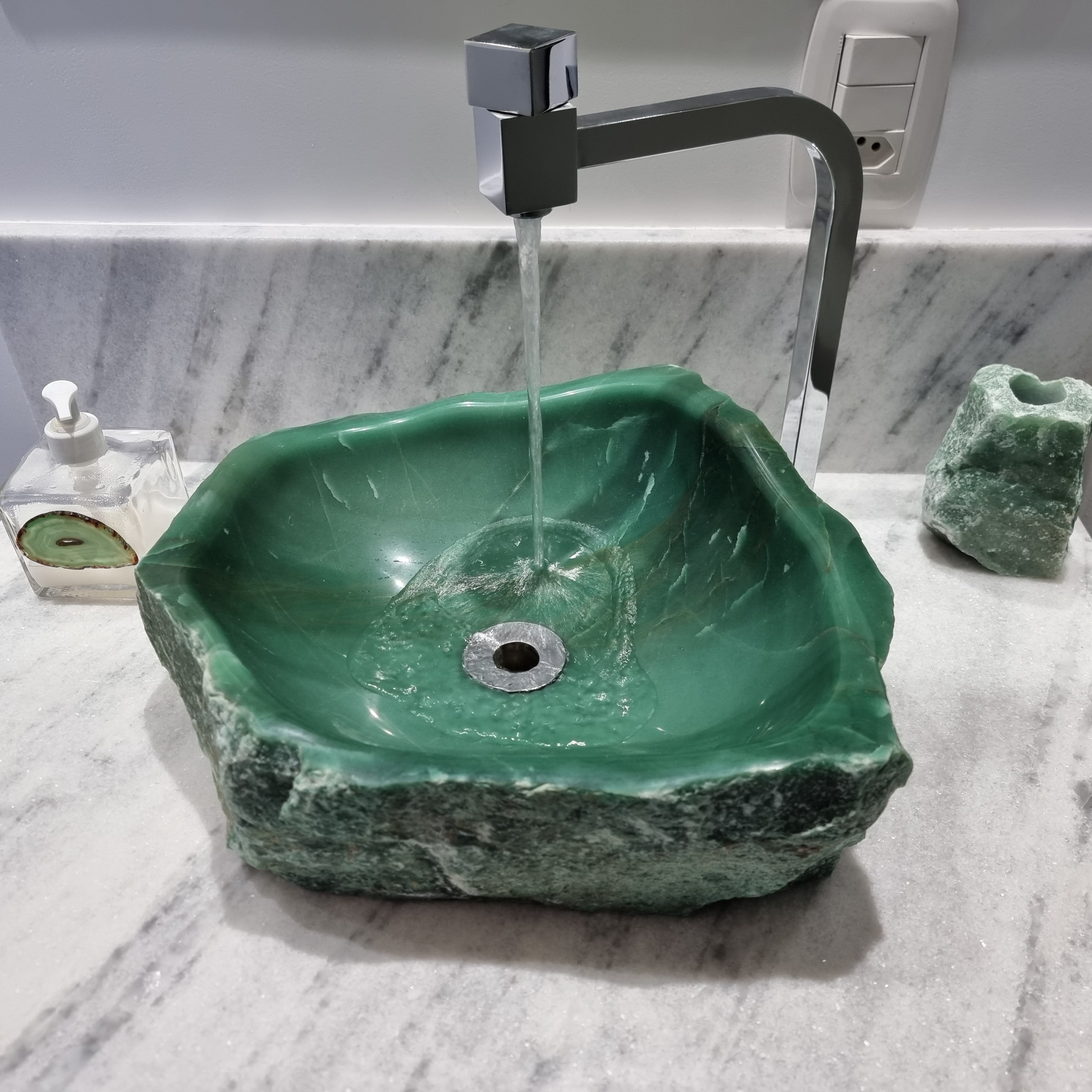 Cuba Para Bancada de Banheiro peças exclusivas lapidadas de quartzo peso 11 a 14 kg