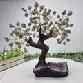 Tree of precious stones 24 branches and 120 stones 20 cm height weight 1.70 kg
