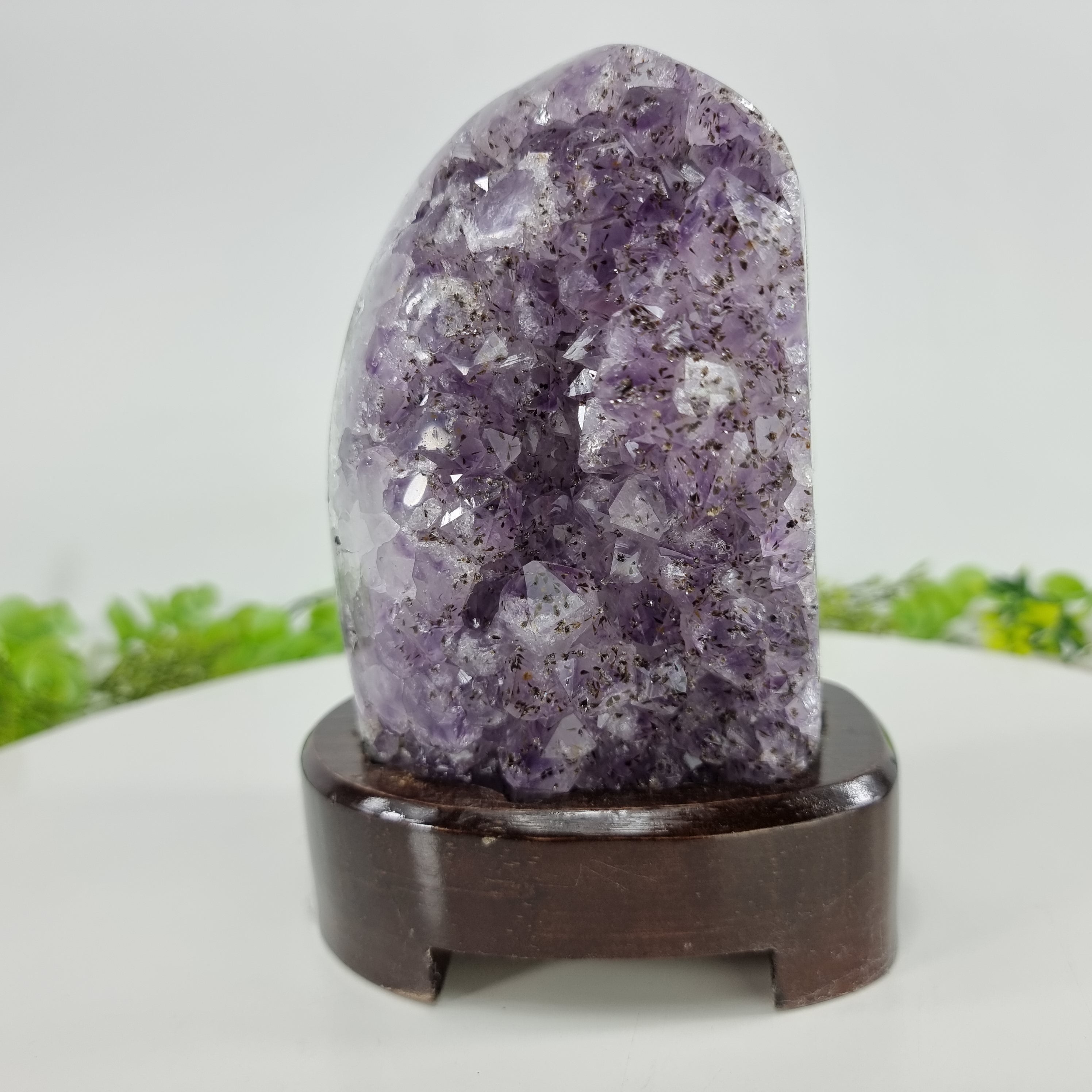 Luminária Ametista Pedra Roxa | Peso 1,80 Kg, Altura 18 cm | Energia, Beleza e Sofisticação