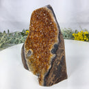 Drusa de Citrino Especial | Peso 1,15 Kgs, Altura de 14 cm | Peça Artesanal BR Crystals