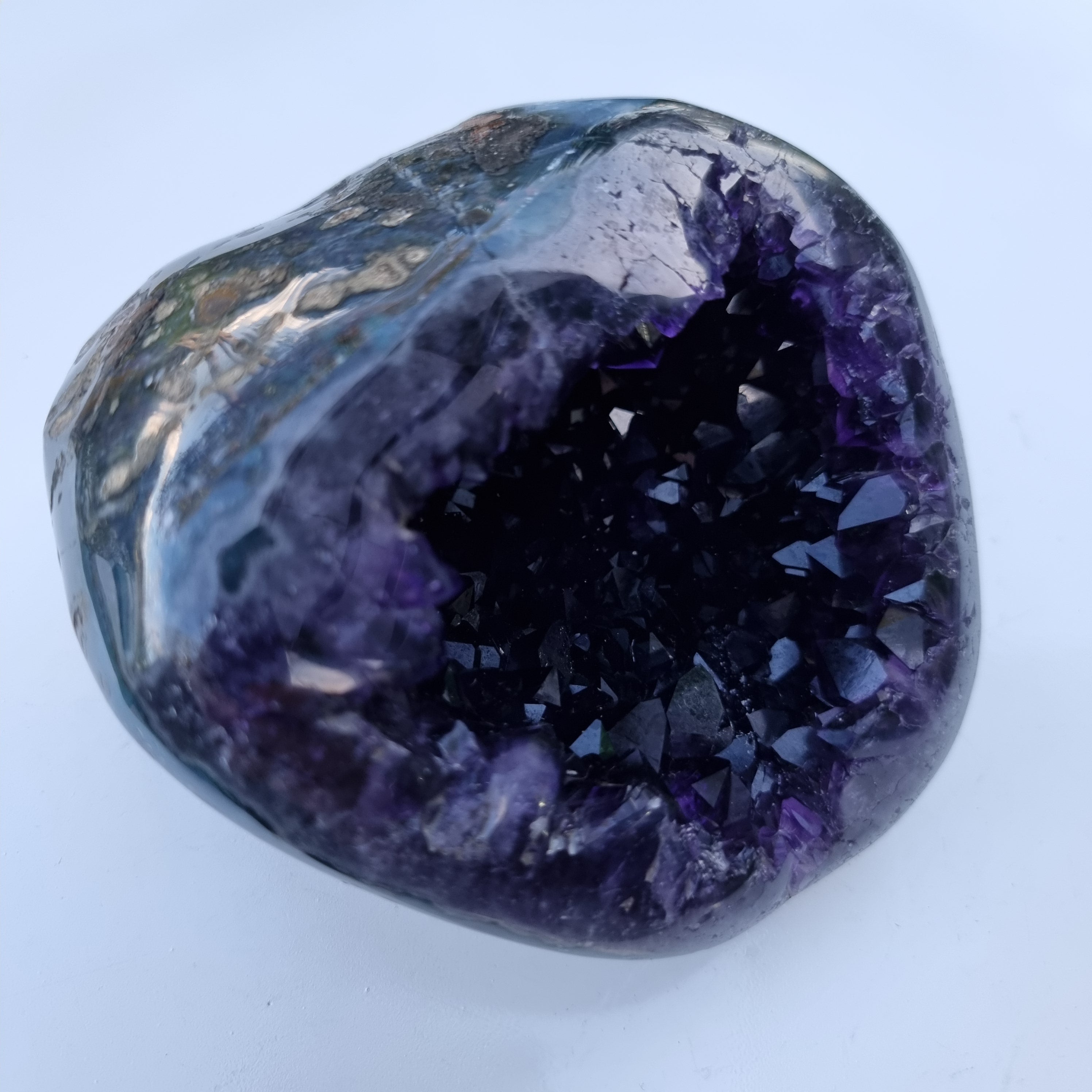 Drusa de Ametista Especial | Peso 0,95 Kgs, Largura 11 cm | Energia, Beleza e Sofisticação