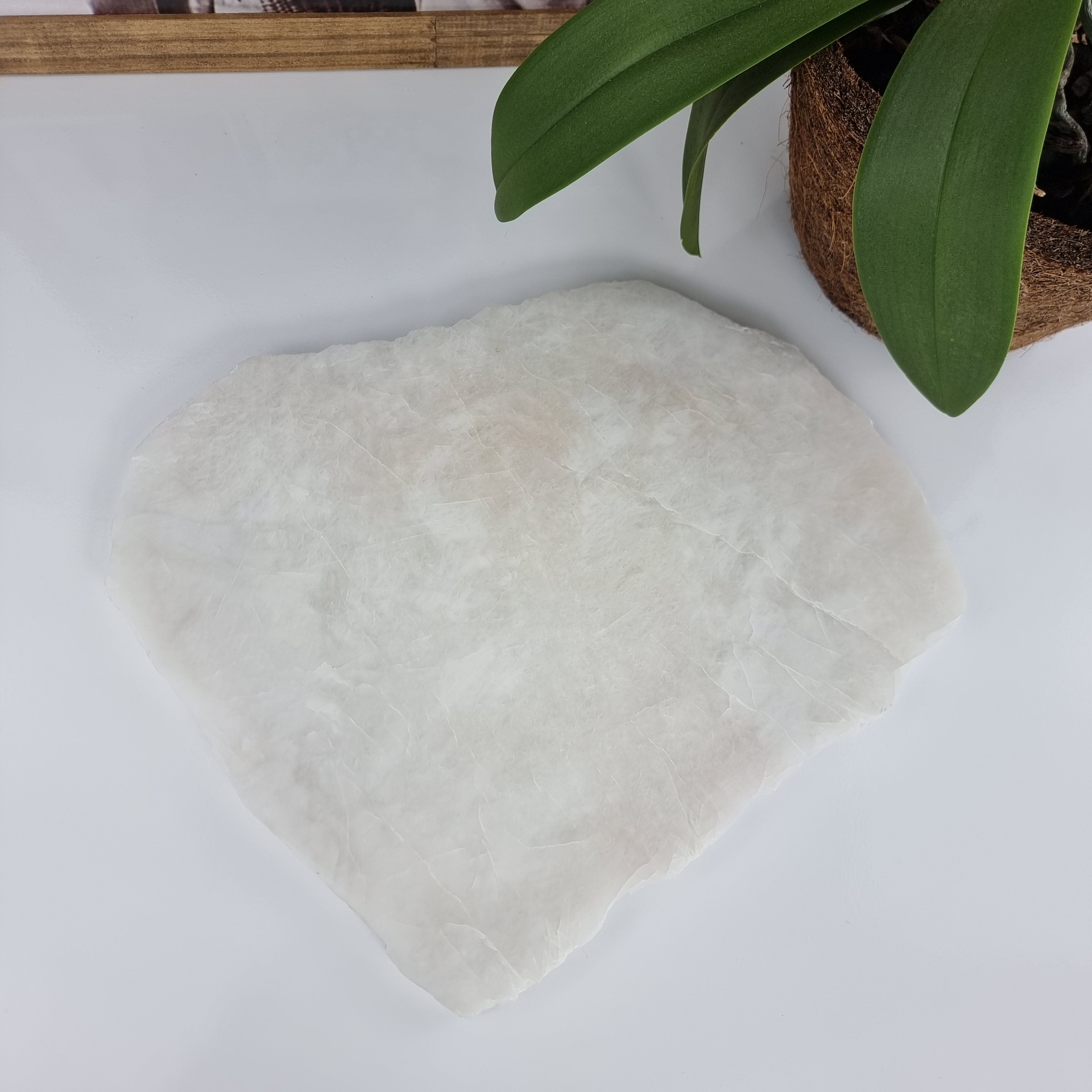 Bandeja de QUARTZO BRANCO Natural Especial | 1 Unidade | Tamanho 30 cm | Peça Artesanal BR Crystals