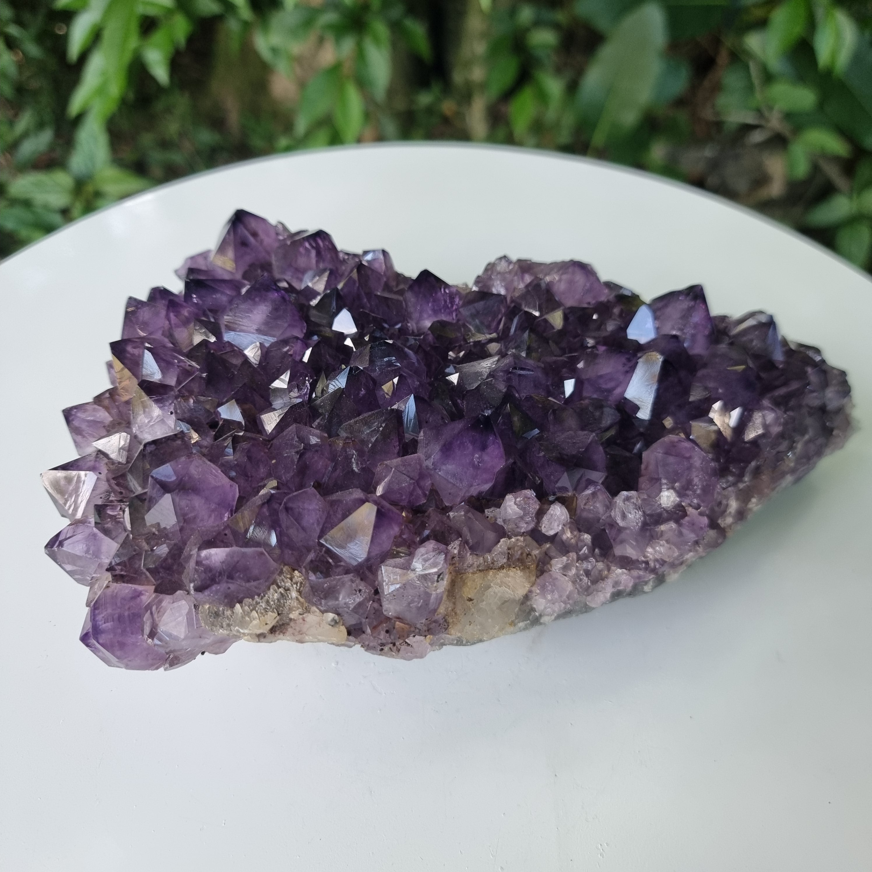 Drusas de Ametista Super Roxa | Peso 1,90 Kgs, Comprimento 20 cm | Energia, Beleza e Sofisticação