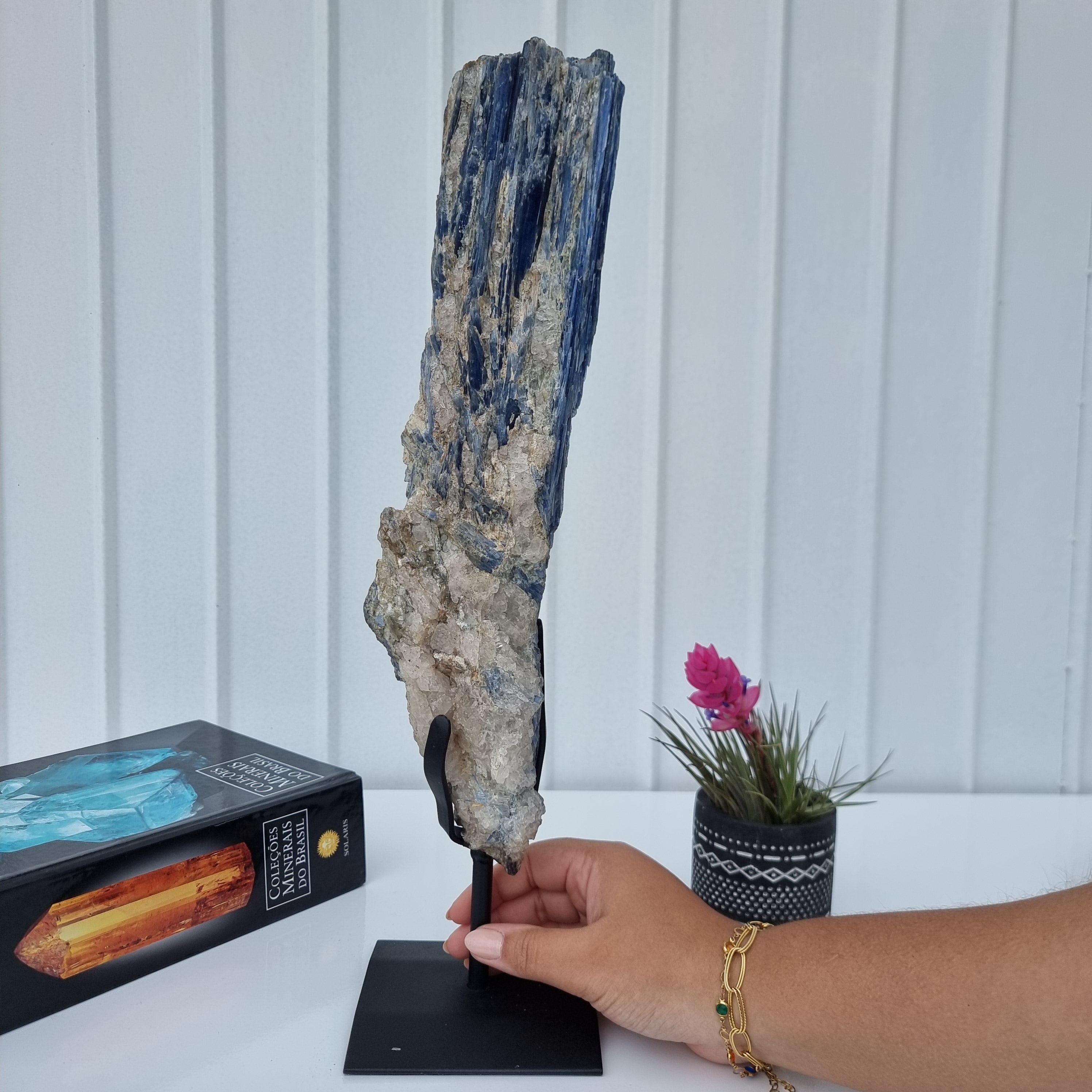 Cianita Natural Especial | Peso 2,60 Kgs, Altura 44 cm | Energia, Beleza e Sofisticação
